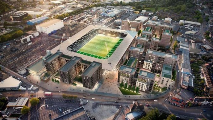 Plan nieuw stadion