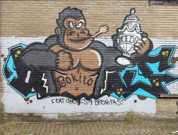 Ludieke Graffiti oorlog: Bokito