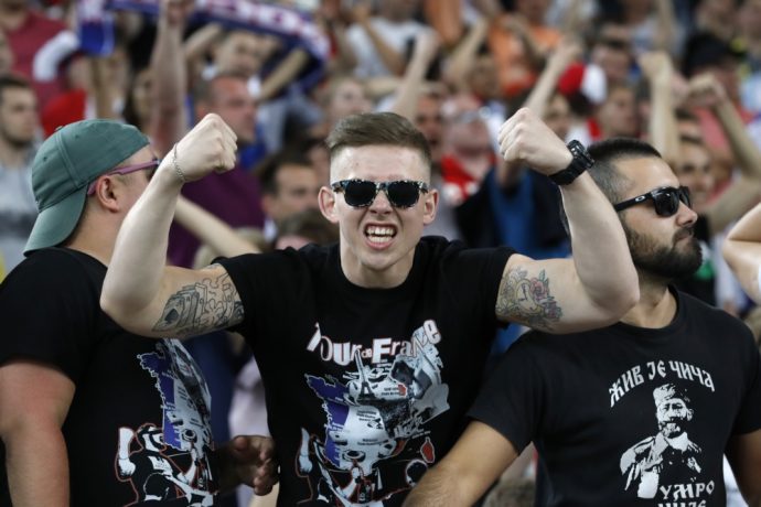 Rusland hooligans in Marseille