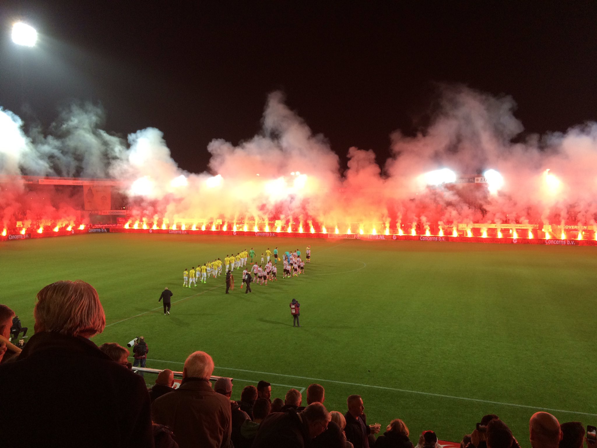 Sparta-Vitesse, foto: Martijn Krabbendam / Twitter