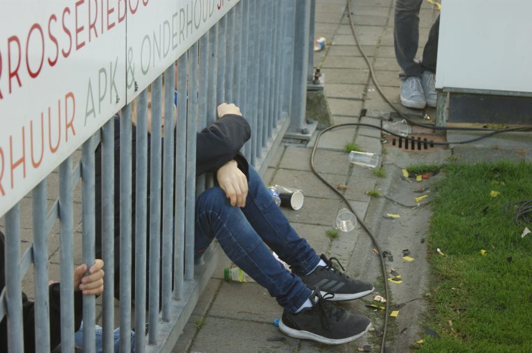 Fakkels gooien bij de Katwijkse Burenruzie