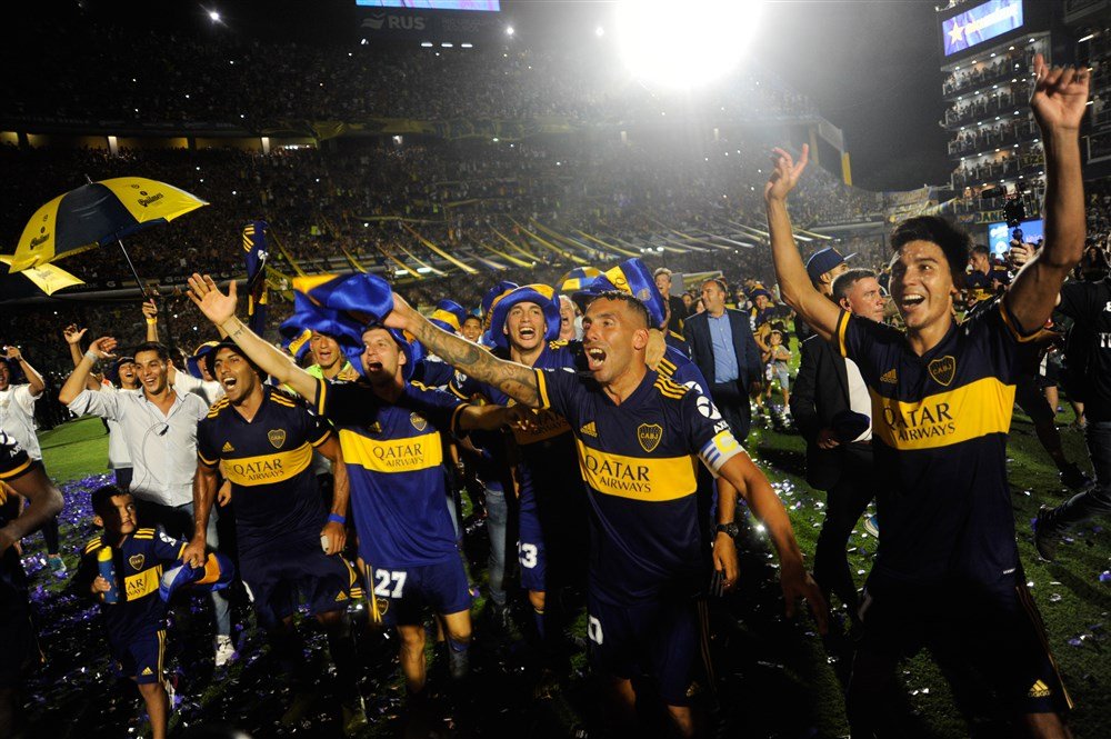 Boca Juniors werd kampioen dankzij een doelpunt van Carlos Tevez