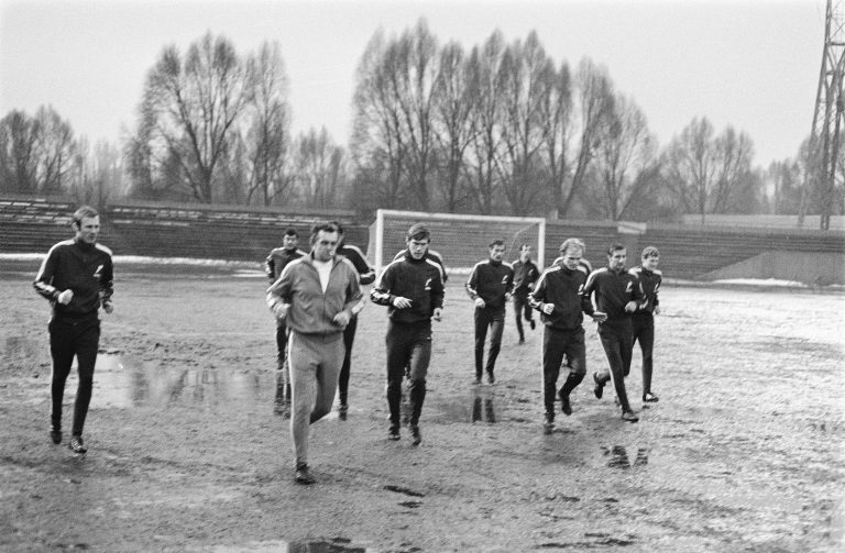 In de Hekken Feyenoord Europa Cup 1 training Warschau