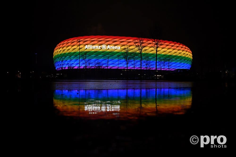 Gemeenteraad München wil regenboogstadion wedstrijd tegen Hongarije