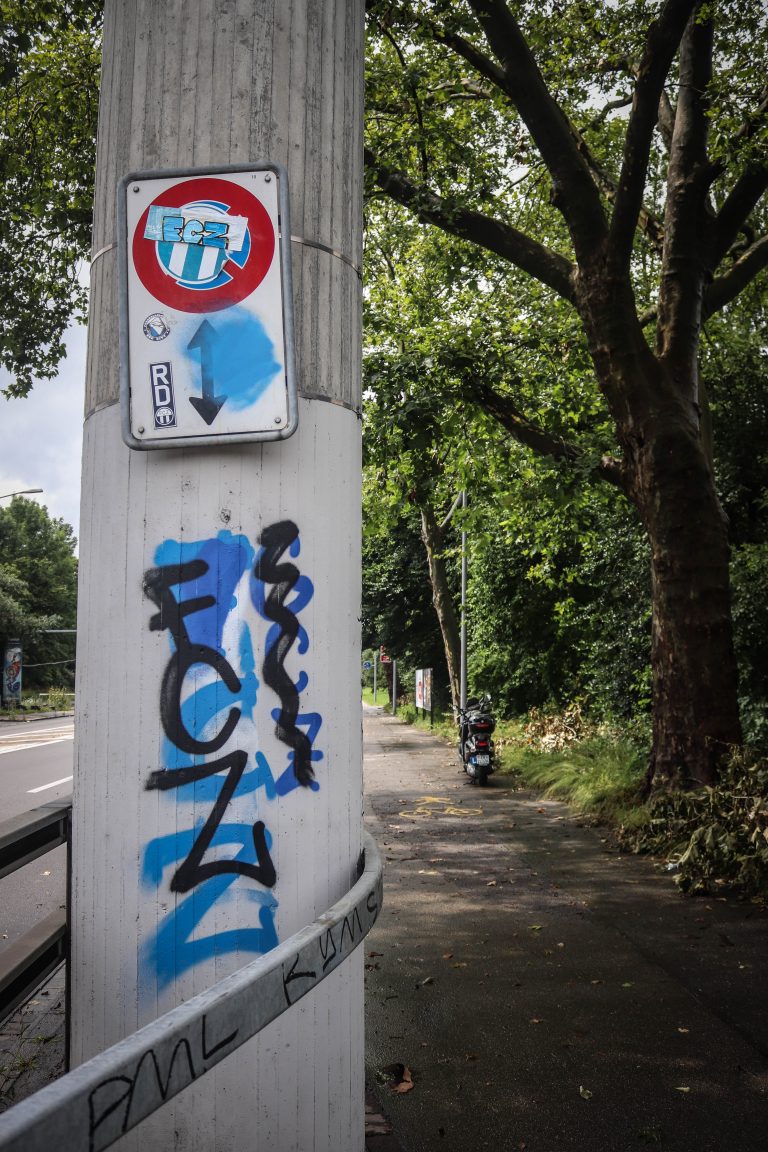 FC Zürich ultras maken een graffitiwallhalla van hun stad