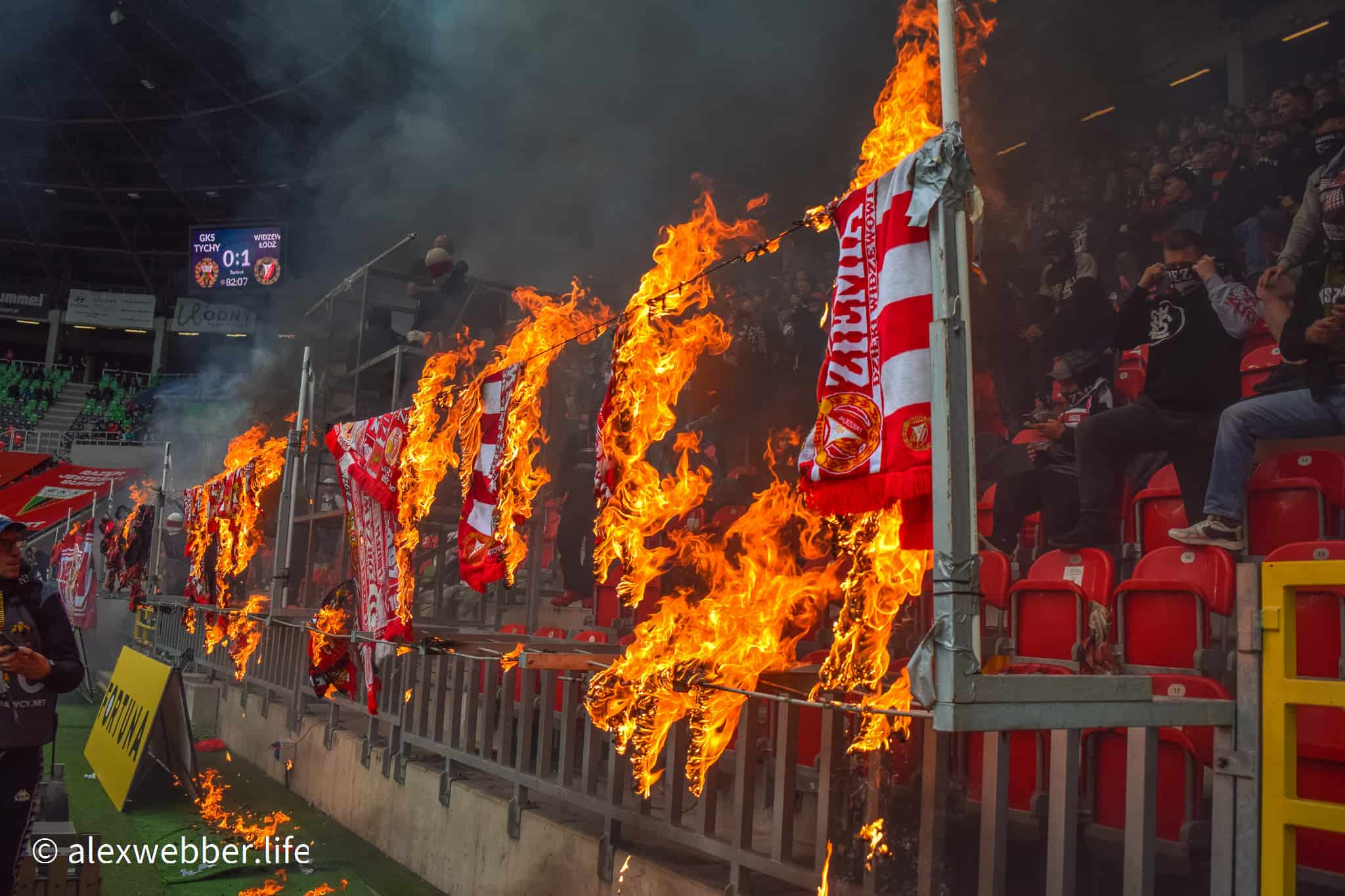 Een verhit potje bij GKS Tychy – Widzew Lodz