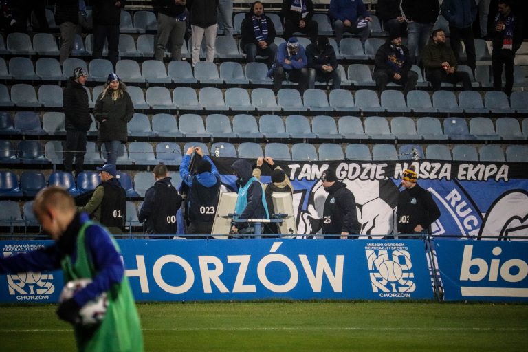 Ruch Chorzów de recordkampioen die degradeerde naar het vierde niveau