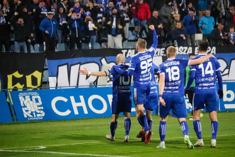 Ruch Chorzów de recordkampioen die degradeerde naar het vierde niveau