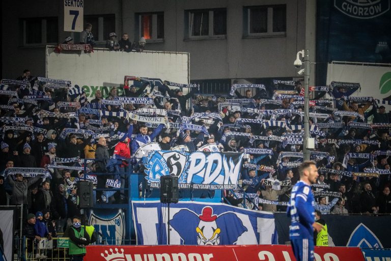 Ruch Chorzów de recordkampioen die degradeerde naar het vierde niveau