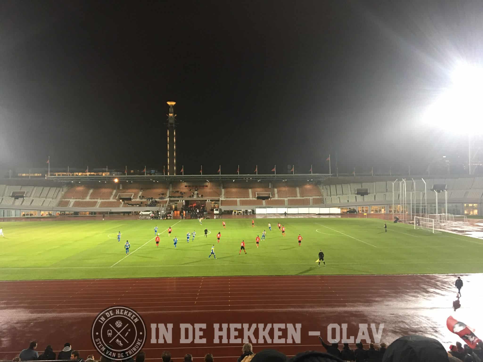 Weer eens een voetbalavond in het Olympisch Stadion