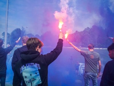 Groot feest in fietsdorp Dieren na kampioenschap lokale VV