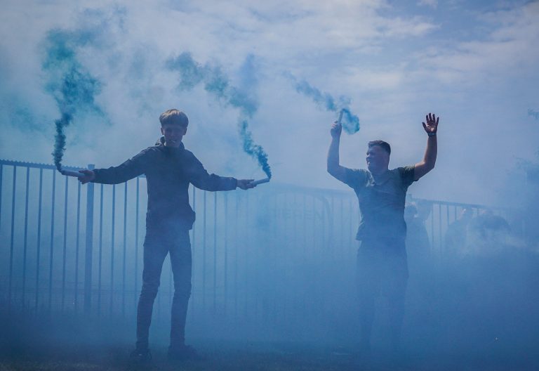 Groot feest in fietsdorp Dieren na kampioenschap lokale VV