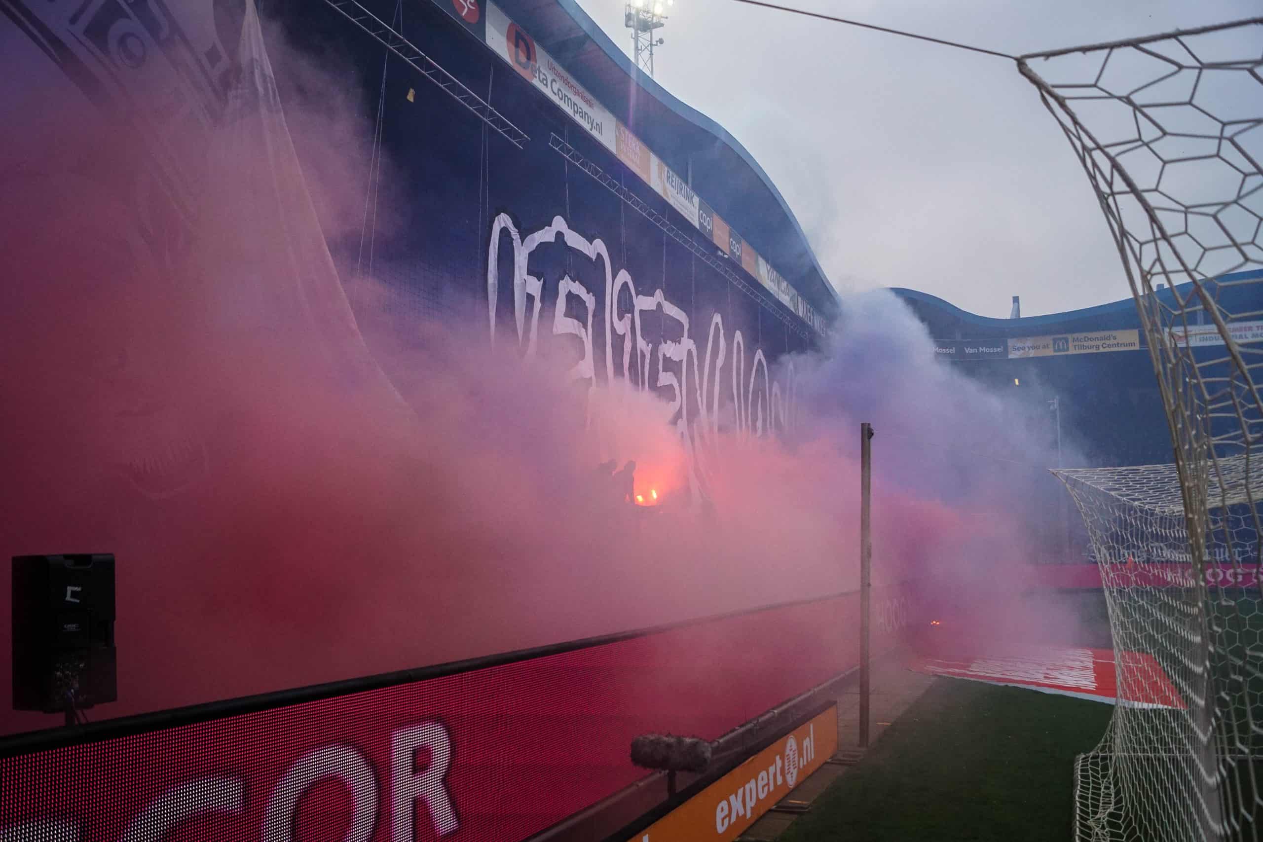 Willem II-supporters laten van zich horen bij terugkeer Brabantse derby