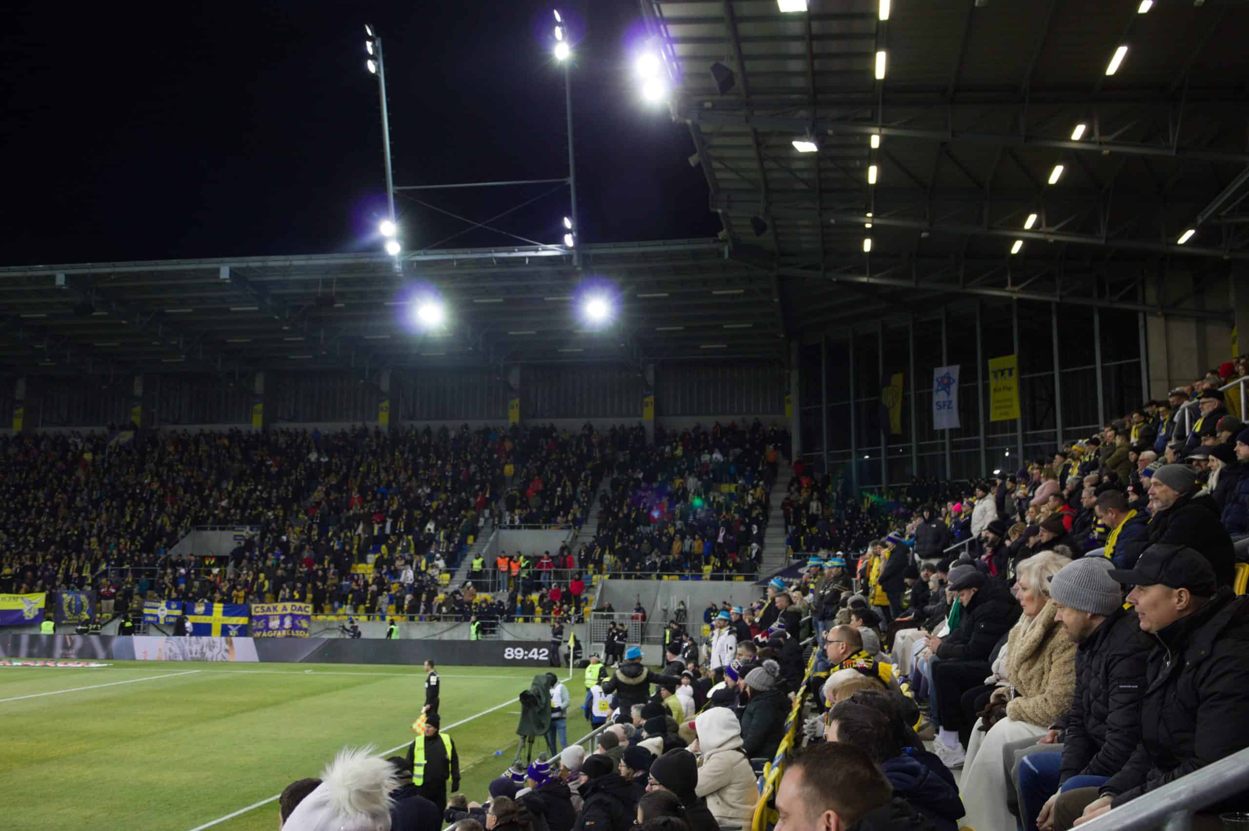 Hongarije tegen Slowakije in clubverband: DAC Dunajská Streda – Slovan Bratislava