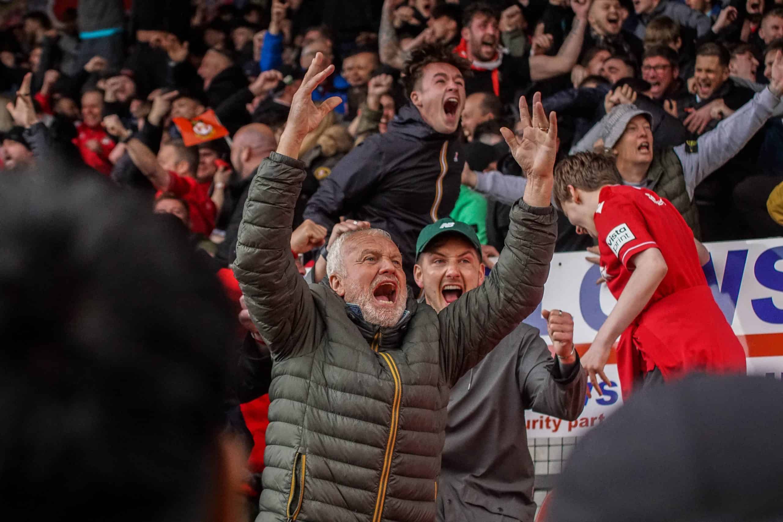 Gigantische ontlading bij Wrexham na cruciale winst tegen Notts County