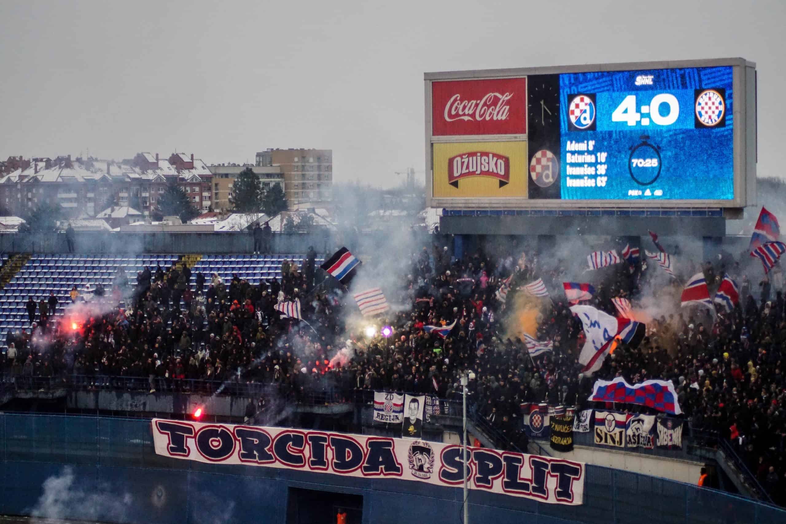 IJskoude editie Dinamo Zagreb – Hajduk Split ontbrandt pas laat