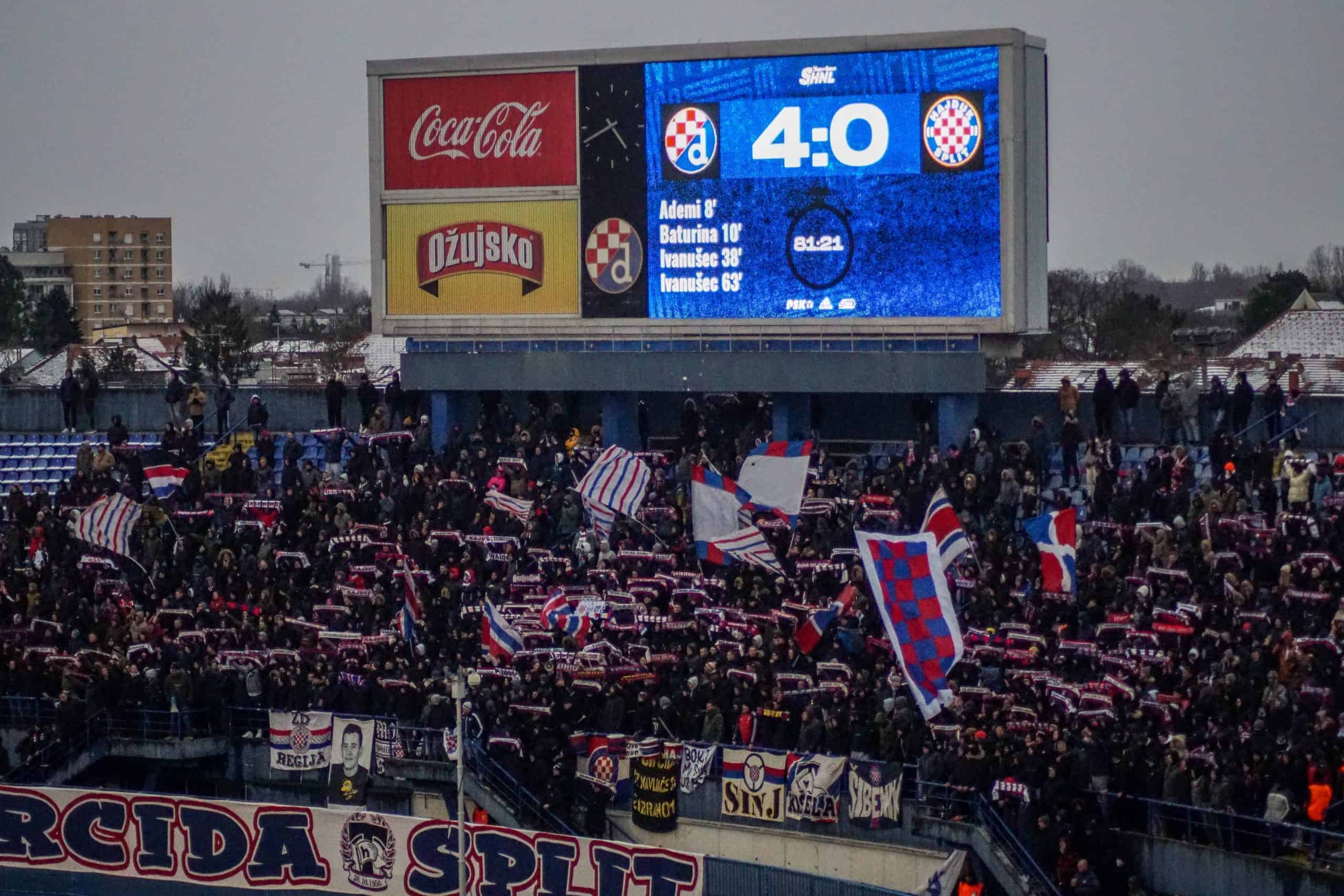 IJskoude editie Dinamo Zagreb – Hajduk Split ontbrandt pas laat