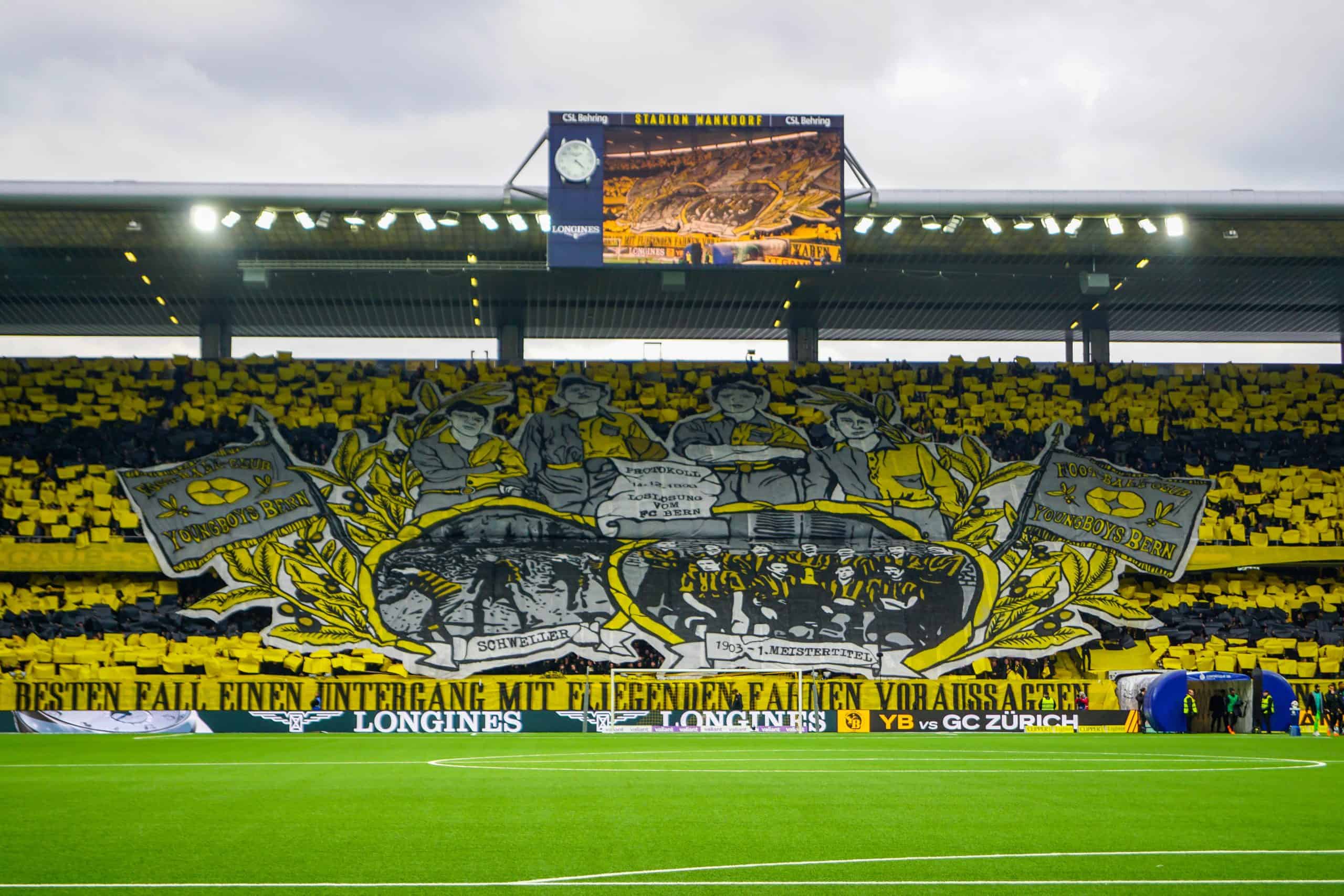 Ultras Basel verstoren jubileumfeest Young Boys op geniale wijze