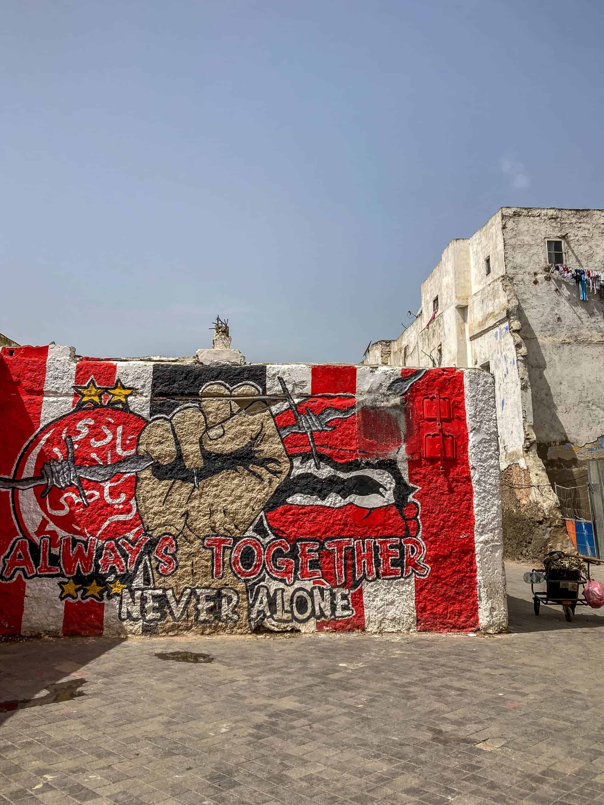 Met de Ultras Winners van Wydad op een graffiti-tocht door Casablanca