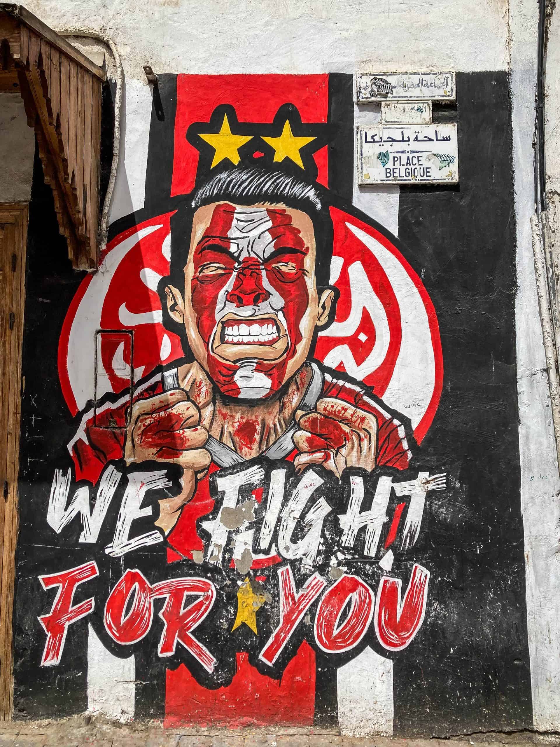 Met de Ultras Winners van Wydad op een graffiti-tocht door Casablanca