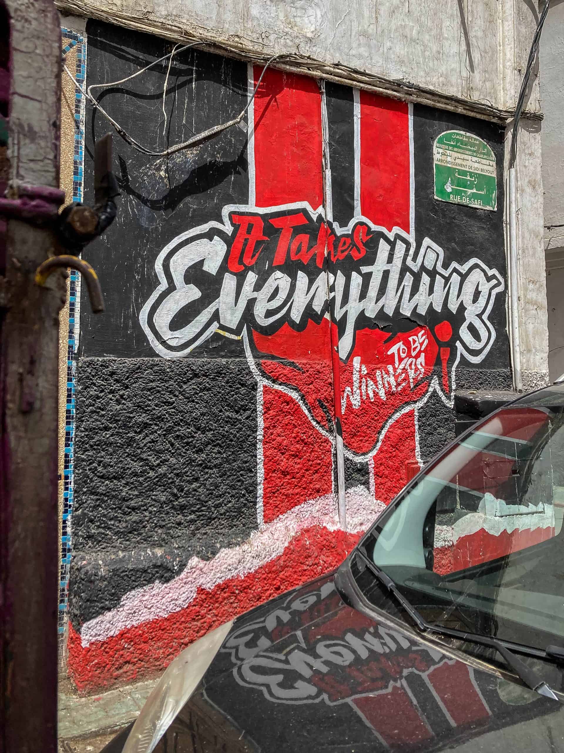 Met de Ultras Winners van Wydad op een graffiti-tocht door Casablanca