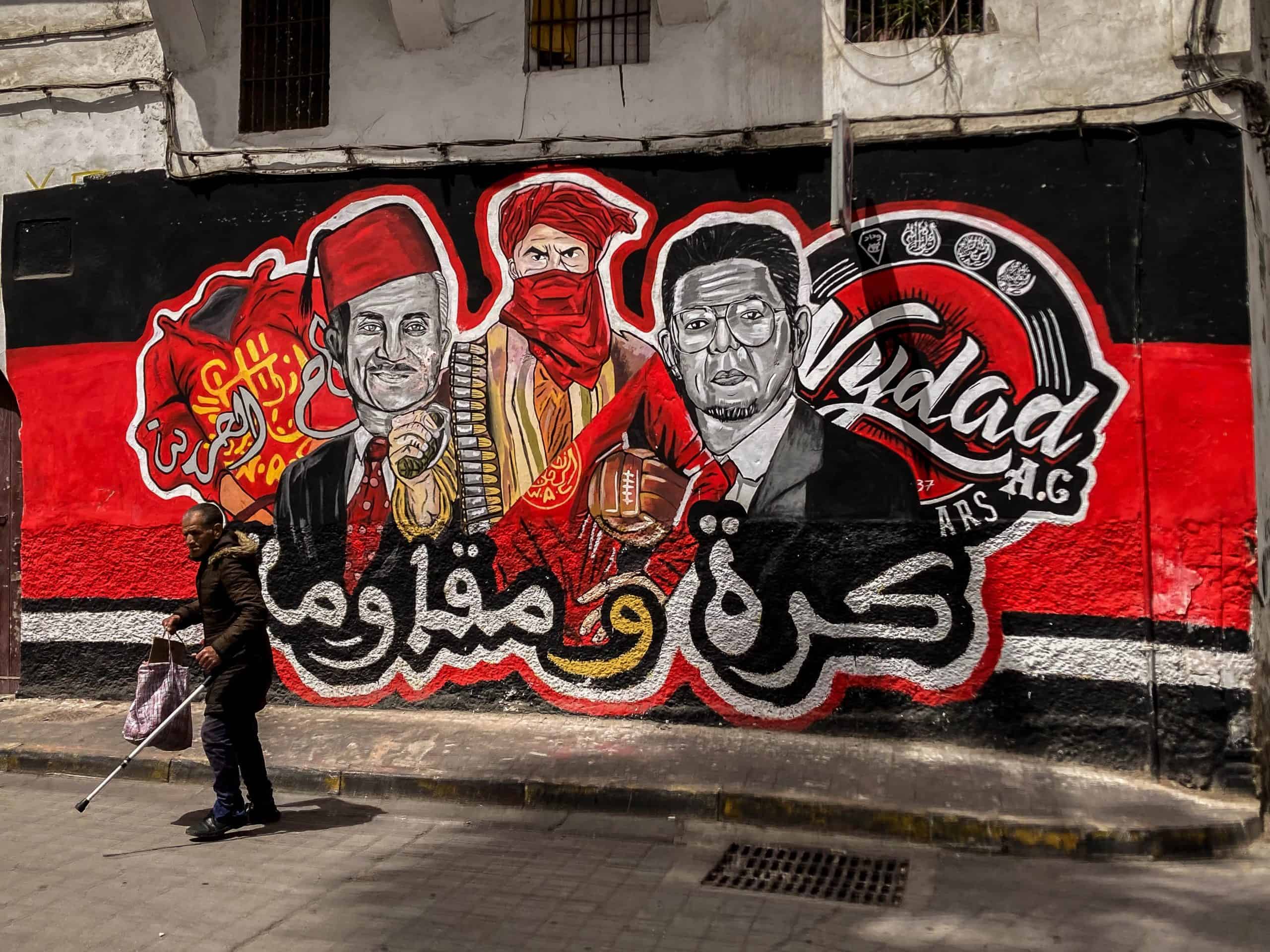 Met de Ultras Winners van Wydad op een graffiti-tocht door Casablanca