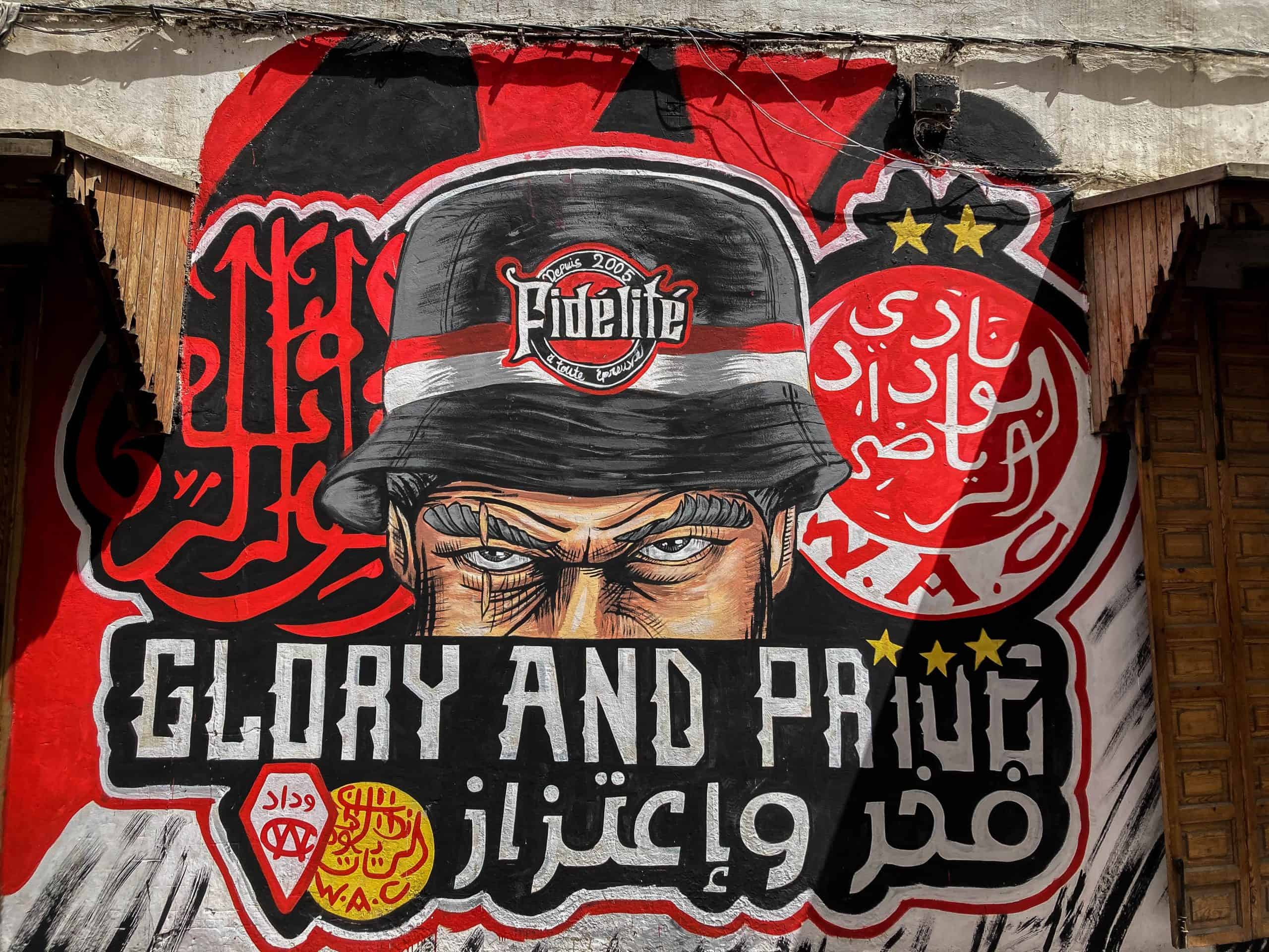 Met de Ultras Winners van Wydad op een graffiti-tocht door Casablanca