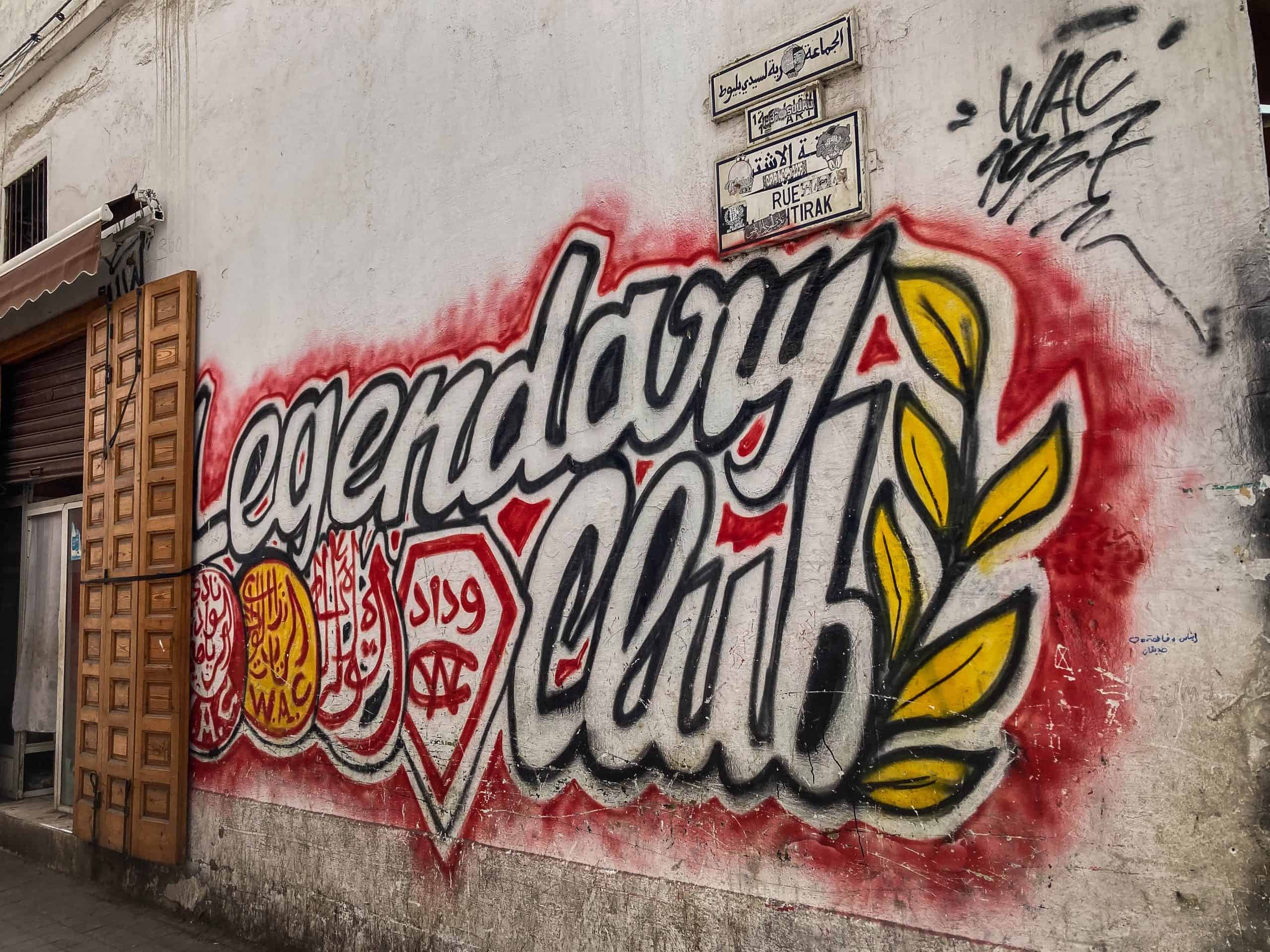 Met de Ultras Winners van Wydad op een graffiti-tocht door Casablanca