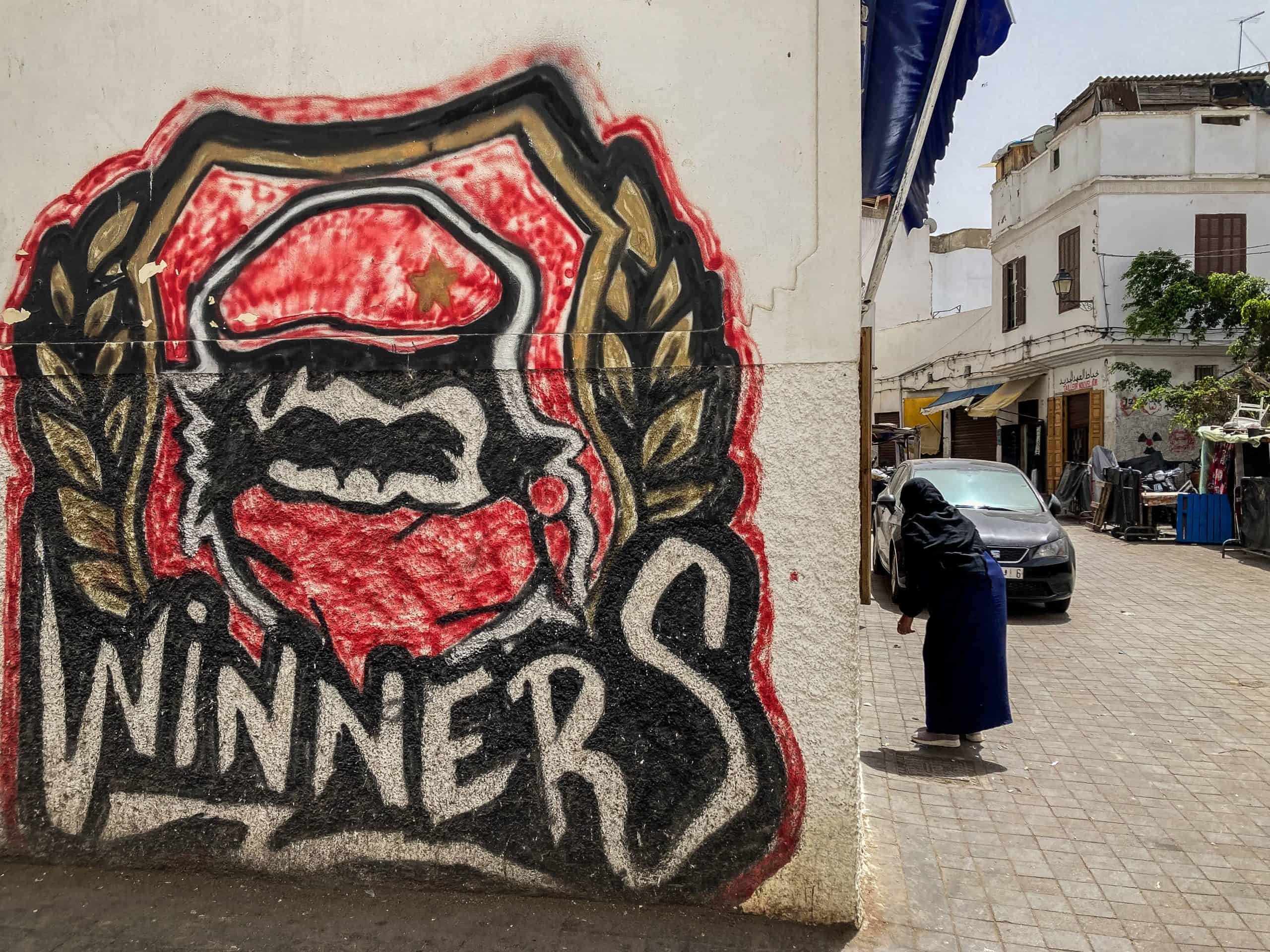 Met de Ultras Winners van Wydad op een graffiti-tocht door Casablanca