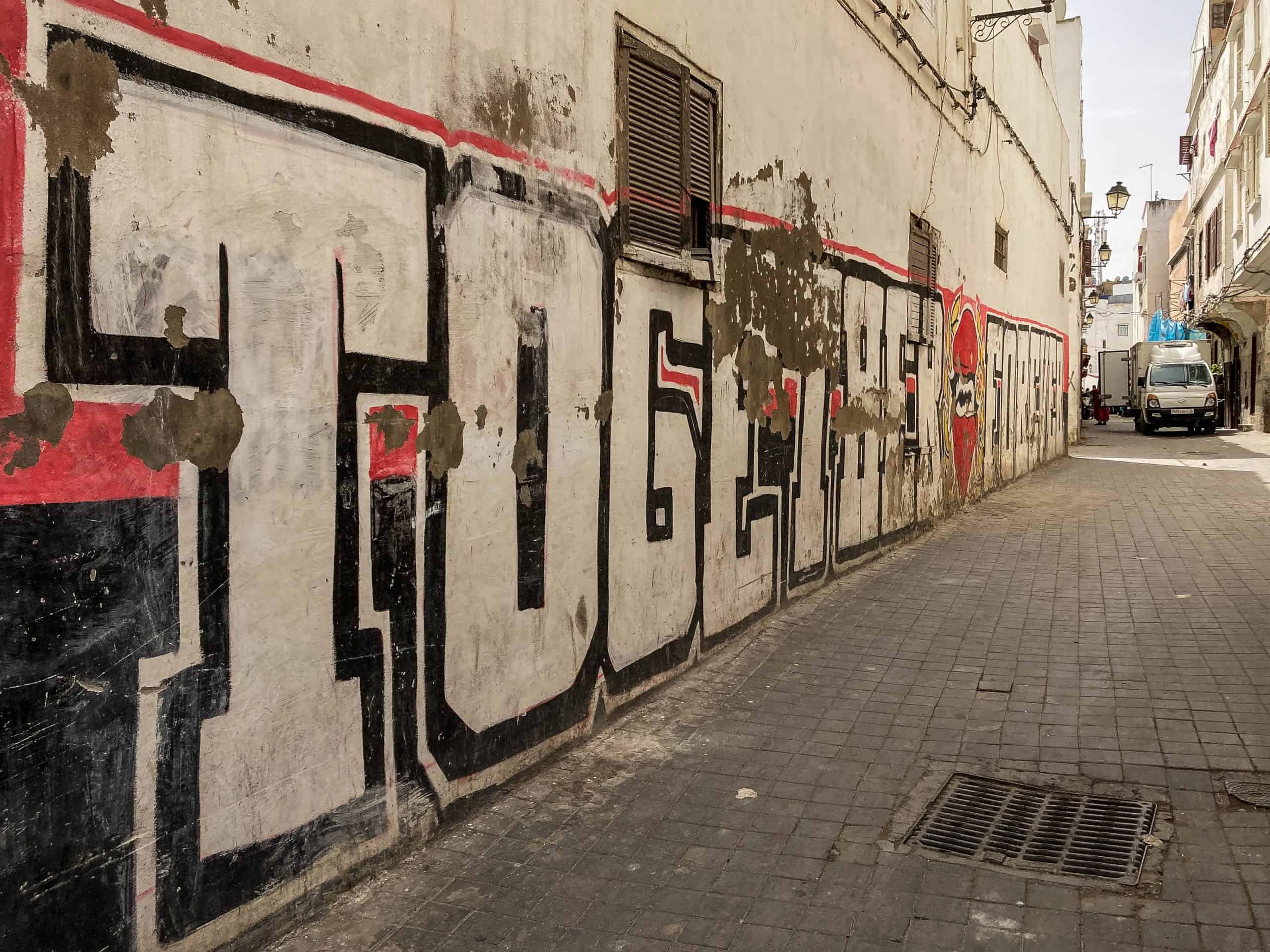 Met de Ultras Winners van Wydad op een graffiti-tocht door Casablanca