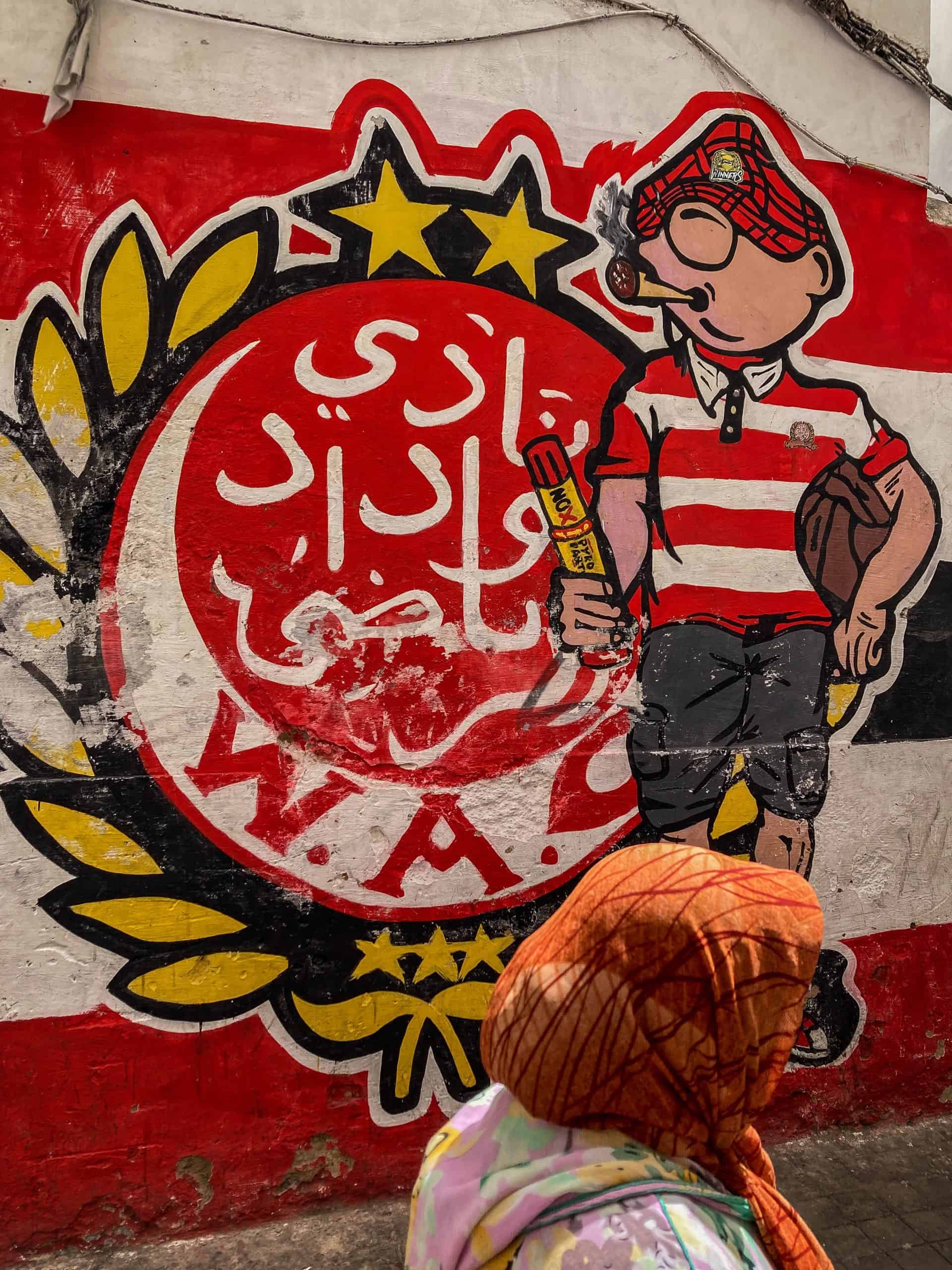 Met de Ultras Winners van Wydad op een graffiti-tocht door Casablanca