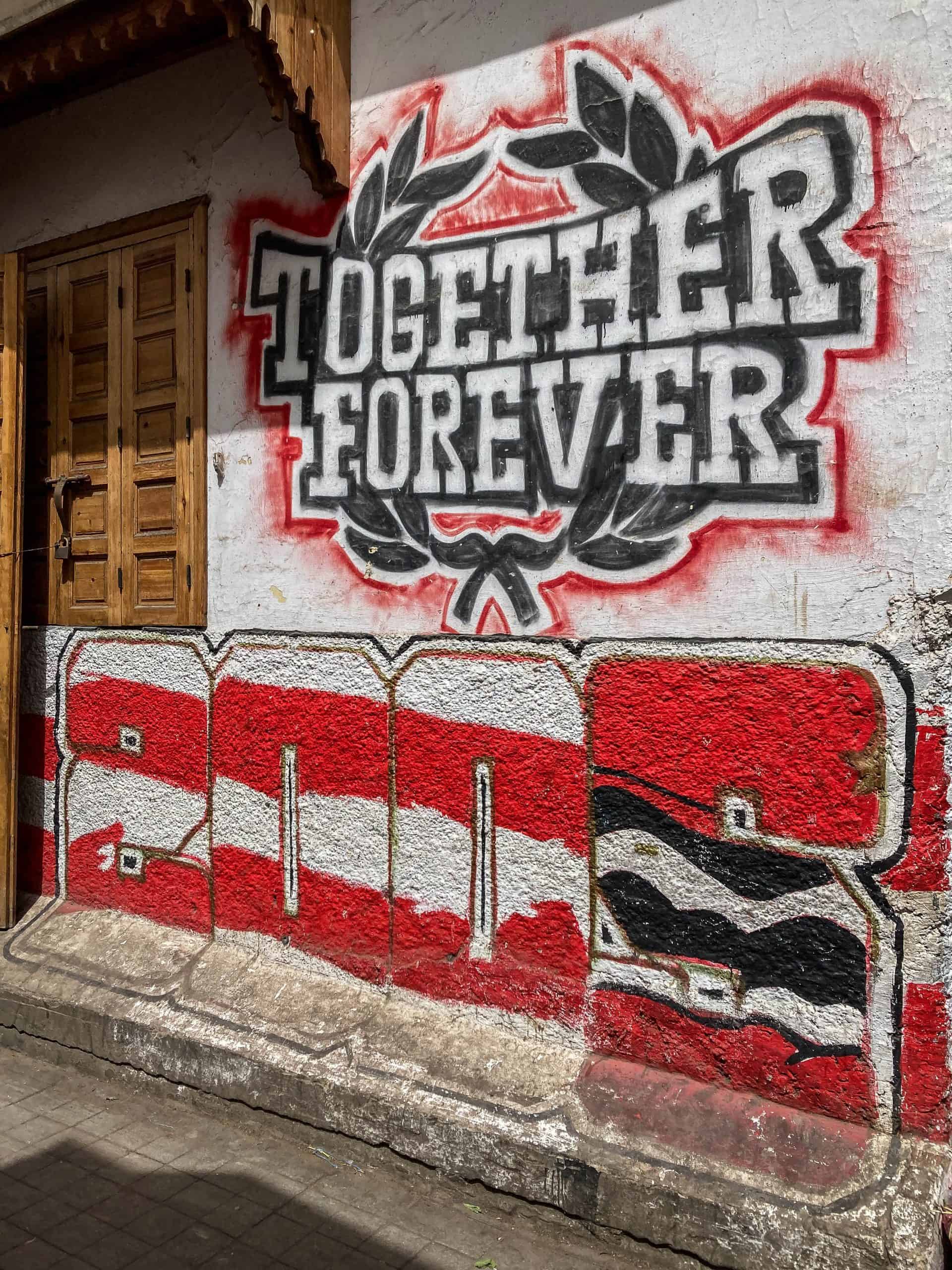 Met de Ultras Winners van Wydad op een graffiti-tocht door Casablanca