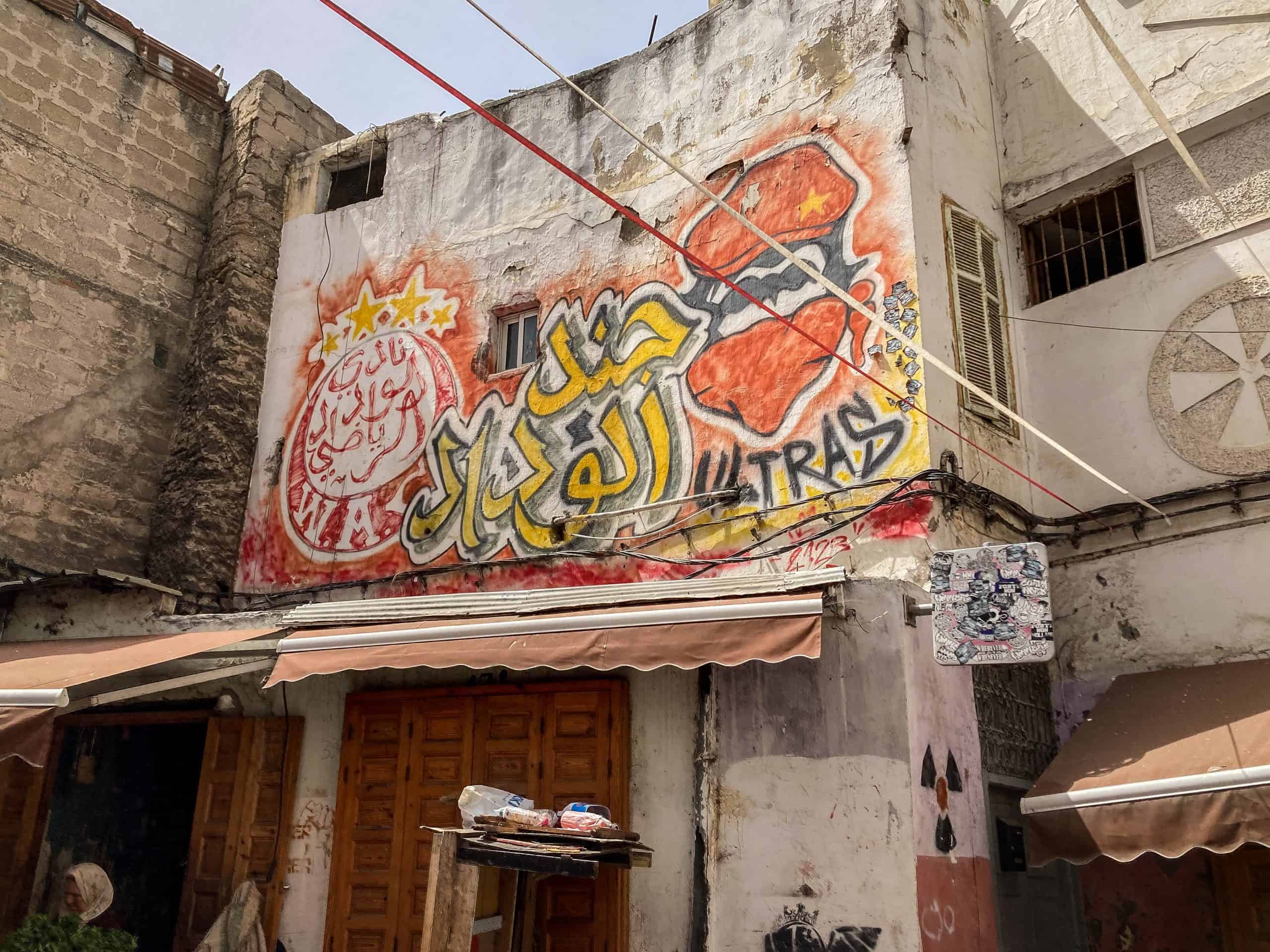 Met de Ultras Winners van Wydad op een graffiti-tocht door Casablanca