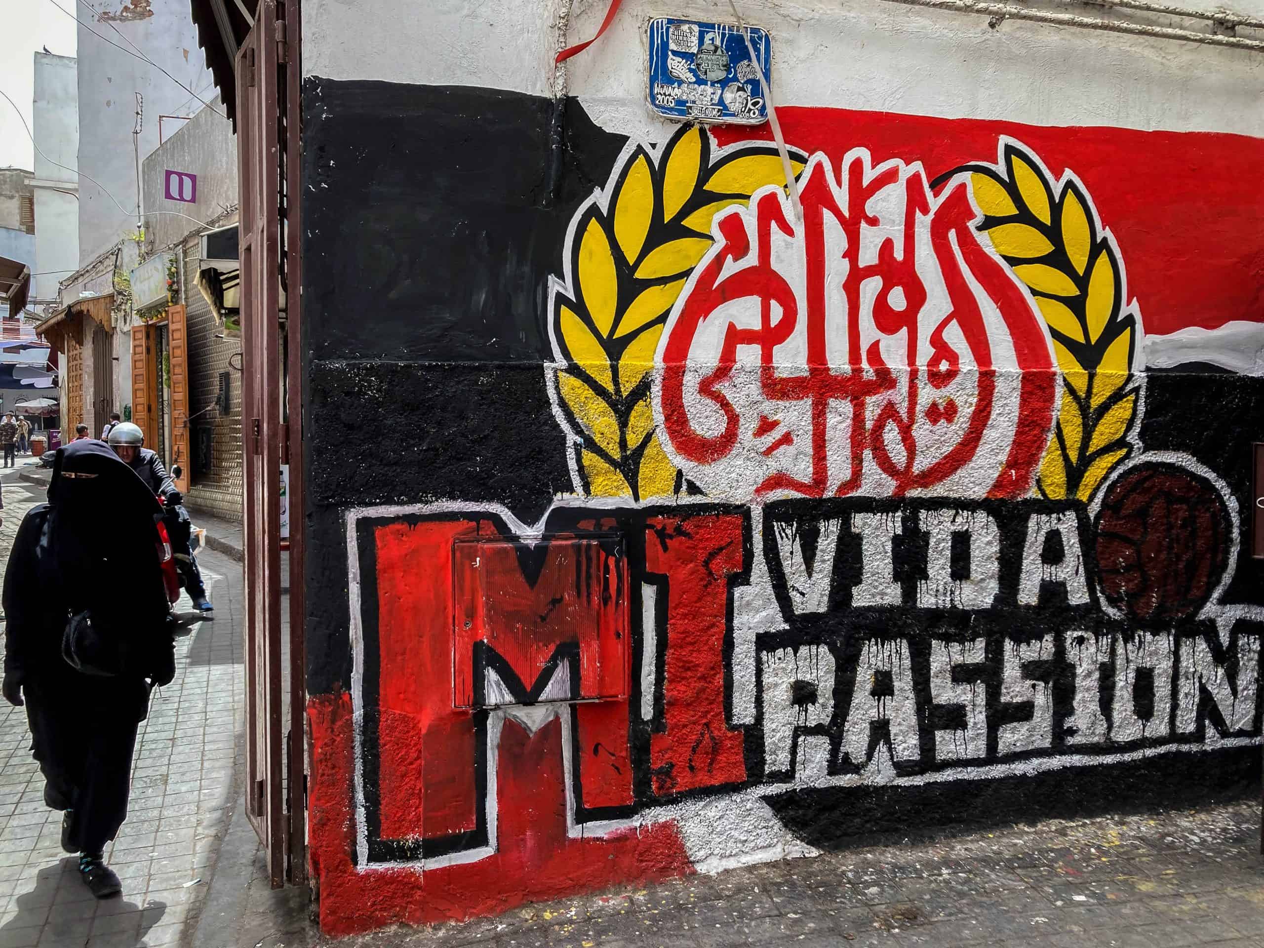 Met de Ultras Winners van Wydad op een graffiti-tocht door Casablanca