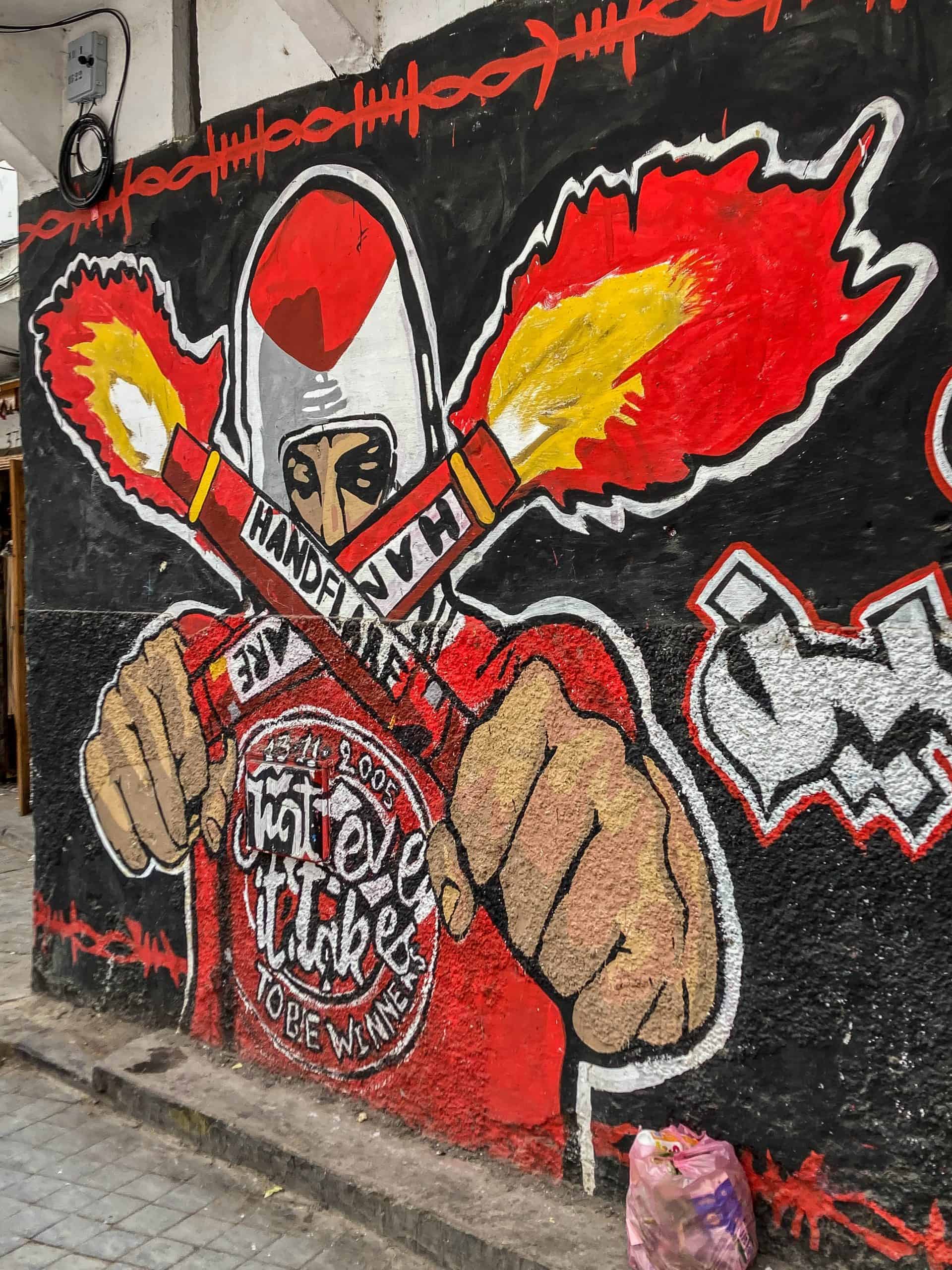 Met de Ultras Winners van Wydad op een graffiti-tocht door Casablanca