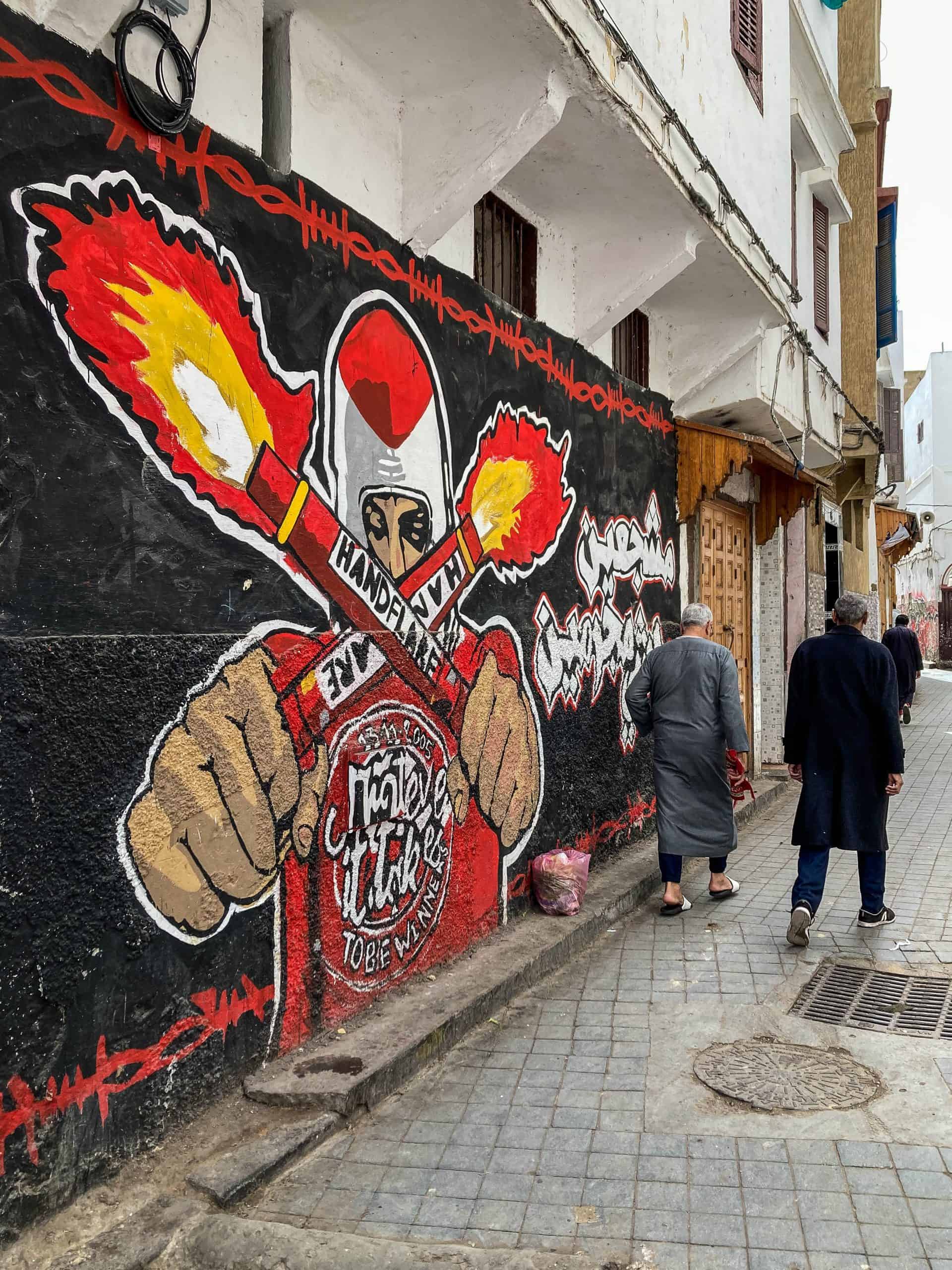 Met de Ultras Winners van Wydad op een graffiti-tocht door Casablanca