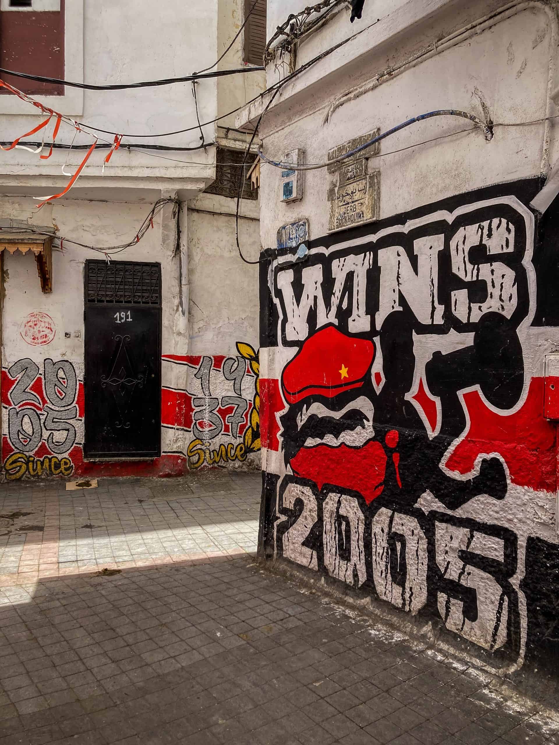 Met de Ultras Winners van Wydad op een graffiti-tocht door Casablanca