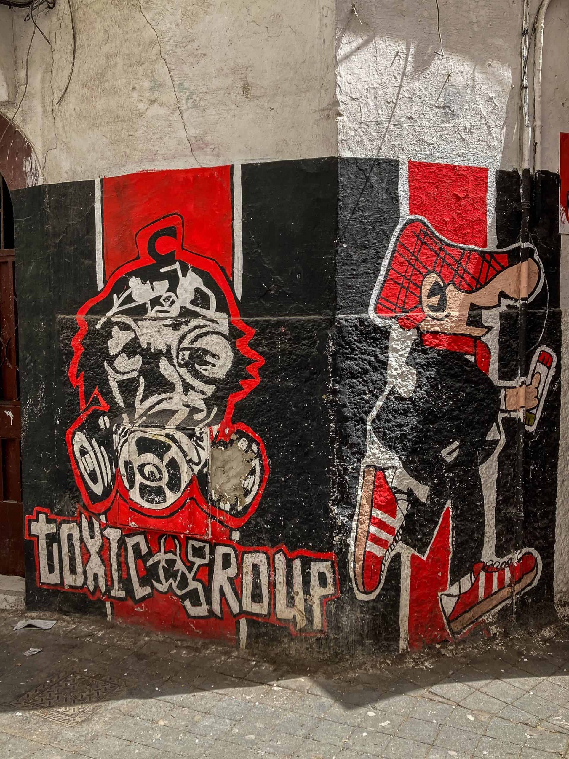 Met de Ultras Winners van Wydad op een graffiti-tocht door Casablanca