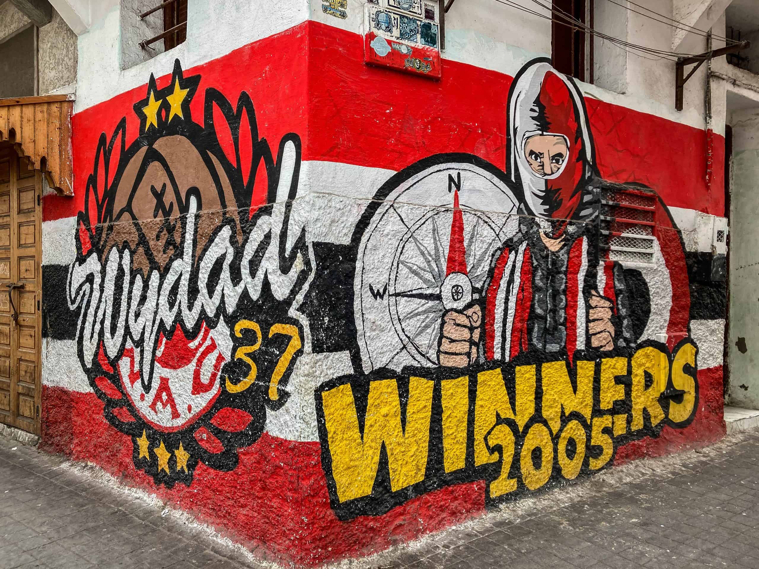 Met de Ultras Winners van Wydad op een graffiti-tocht door Casablanca