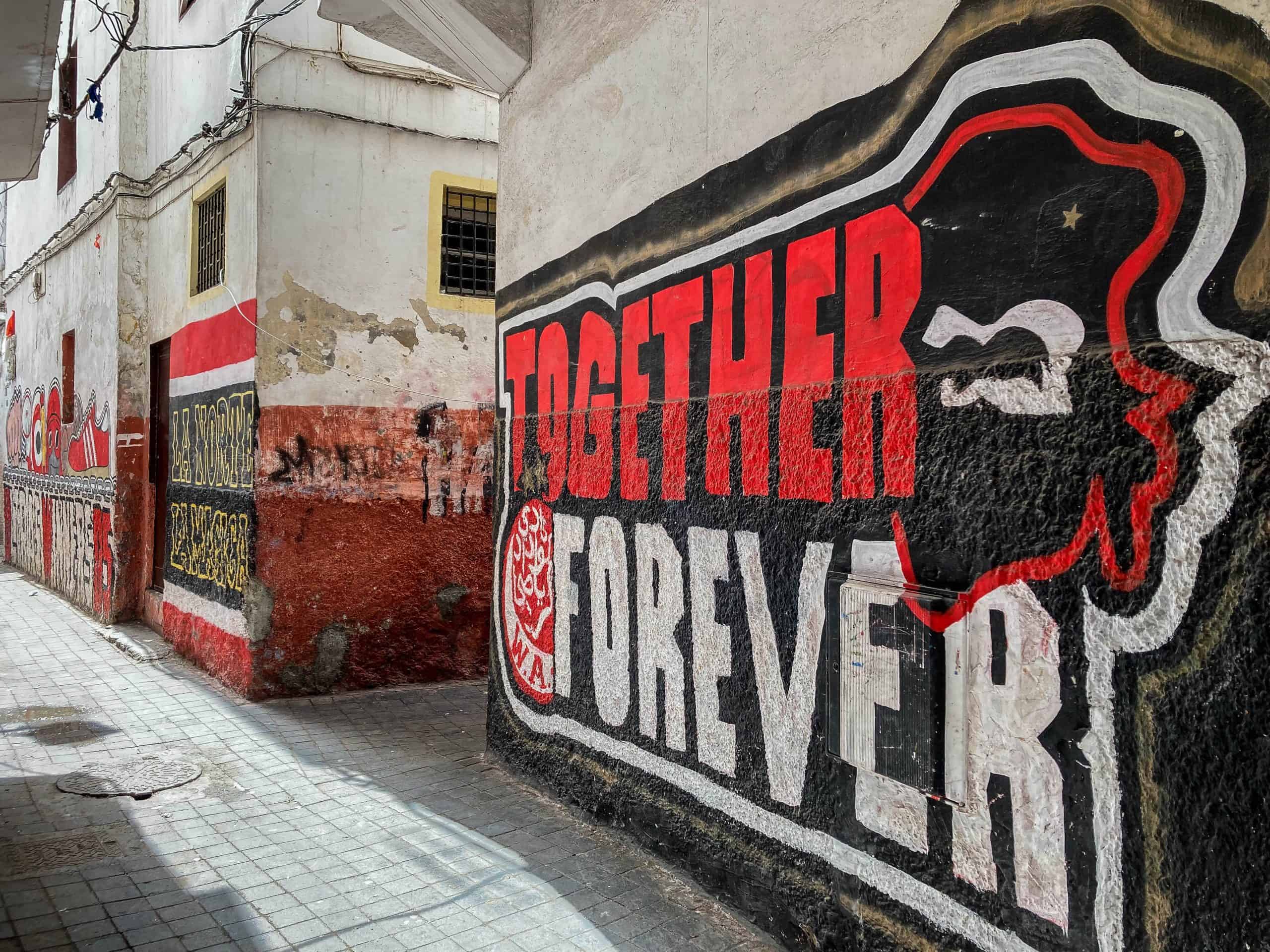 Met de Ultras Winners van Wydad op een graffiti-tocht door Casablanca