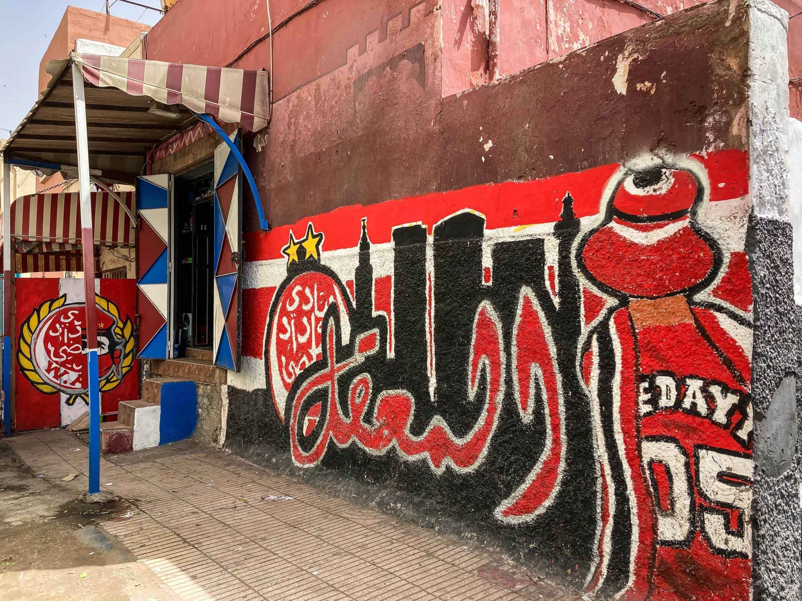 Met de Ultras Winners van Wydad op een graffiti-tocht door Casablanca