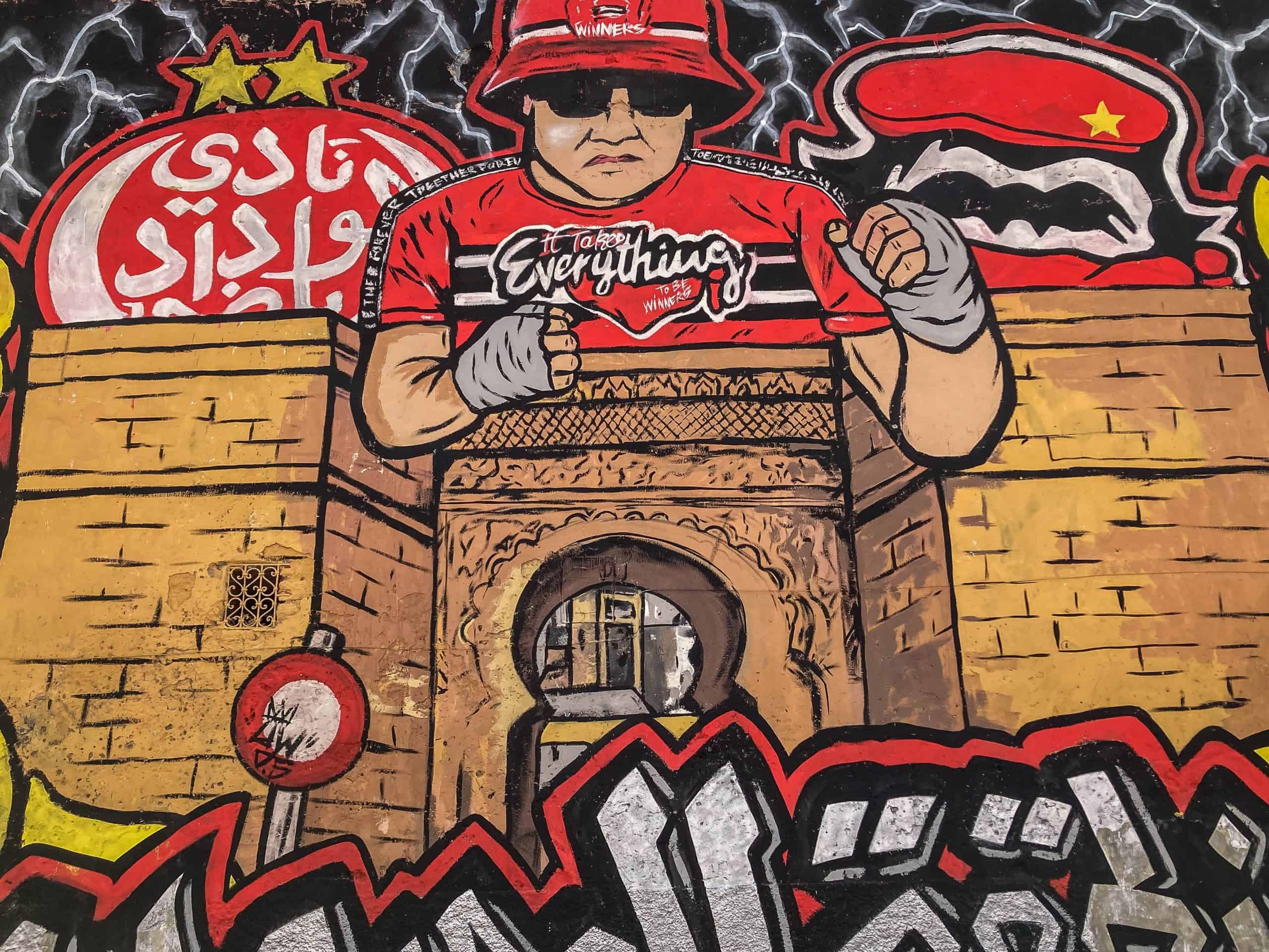 Met de Ultras Winners van Wydad op een graffiti-tocht door Casablanca