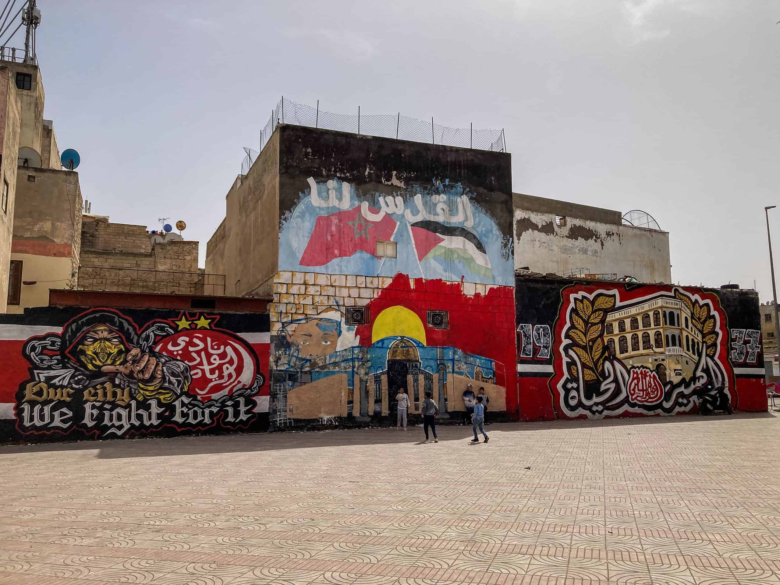 Met de Ultras Winners van Wydad op een graffiti-tocht door Casablanca
