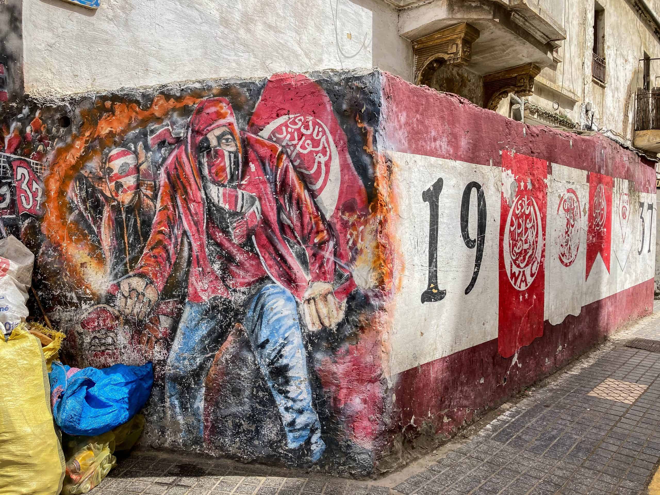 Met de Ultras Winners van Wydad op een graffiti-tocht door Casablanca