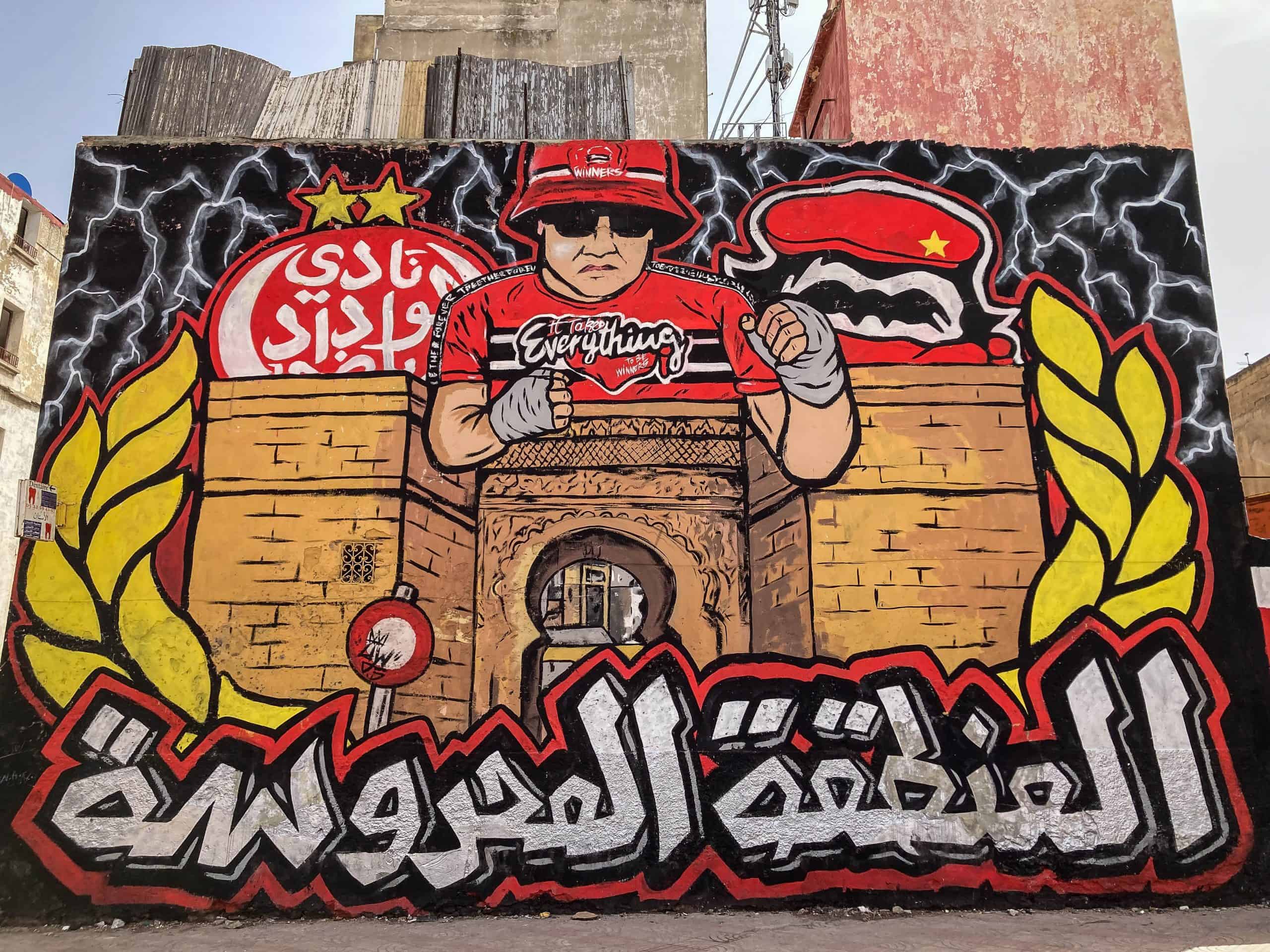 Met de Ultras Winners van Wydad op een graffiti-tocht door Casablanca