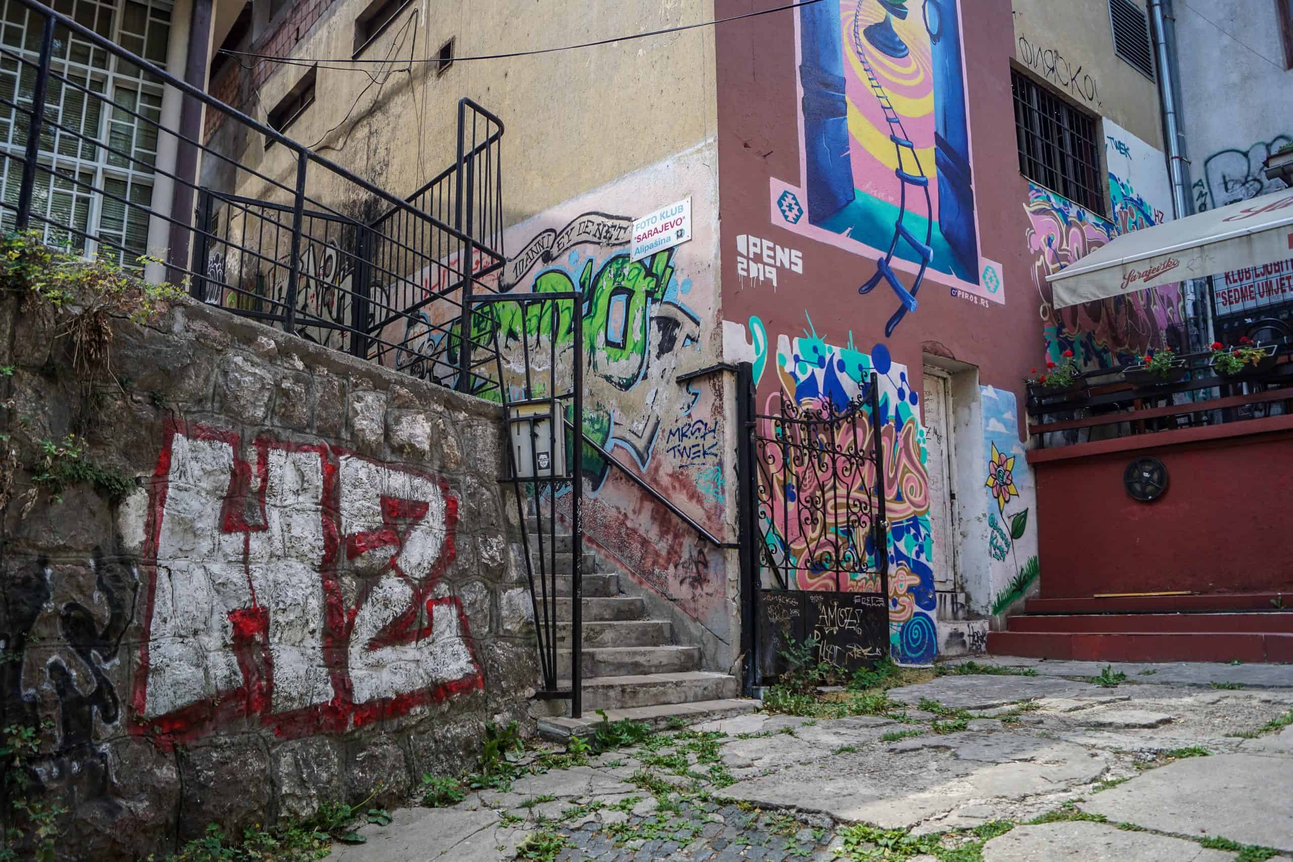 Op graffiti-tocht in het Bosnische Sarajevo