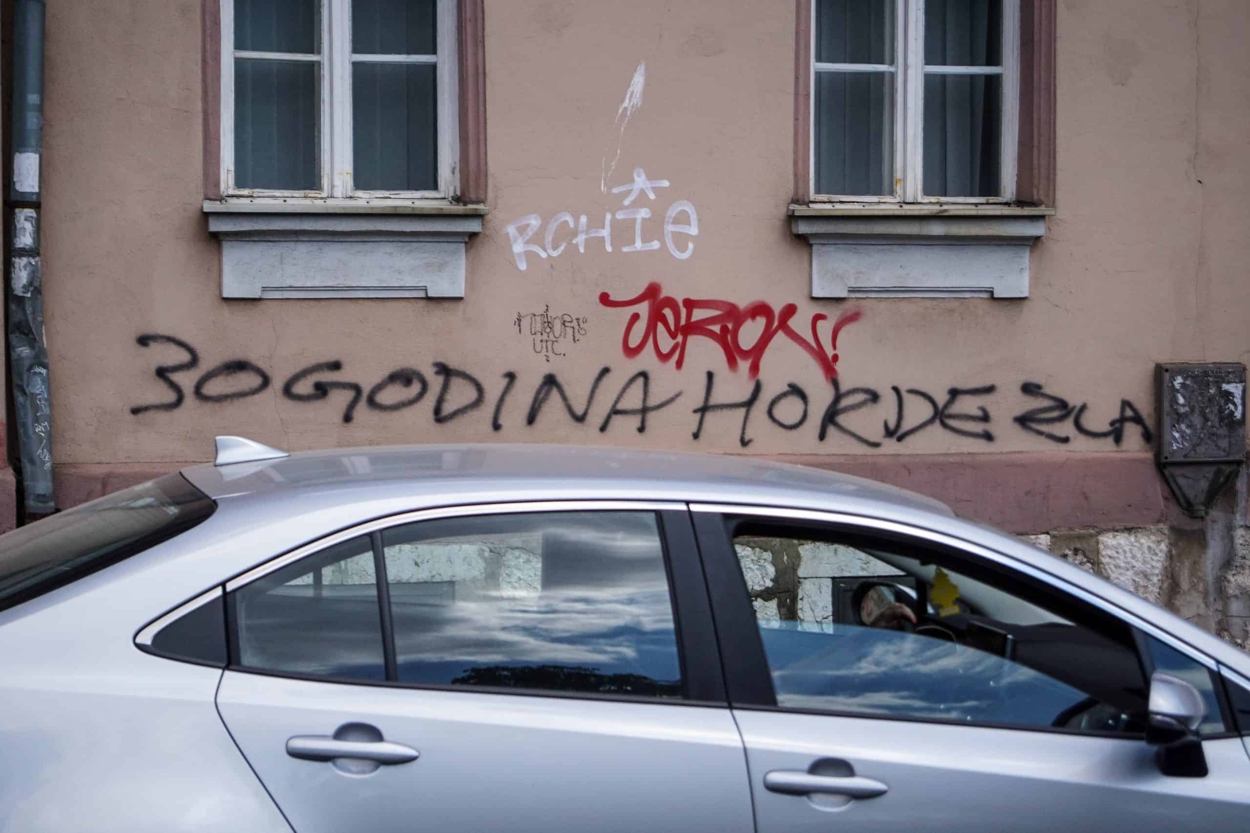 Op graffiti-tocht in het Bosnische Sarajevo
