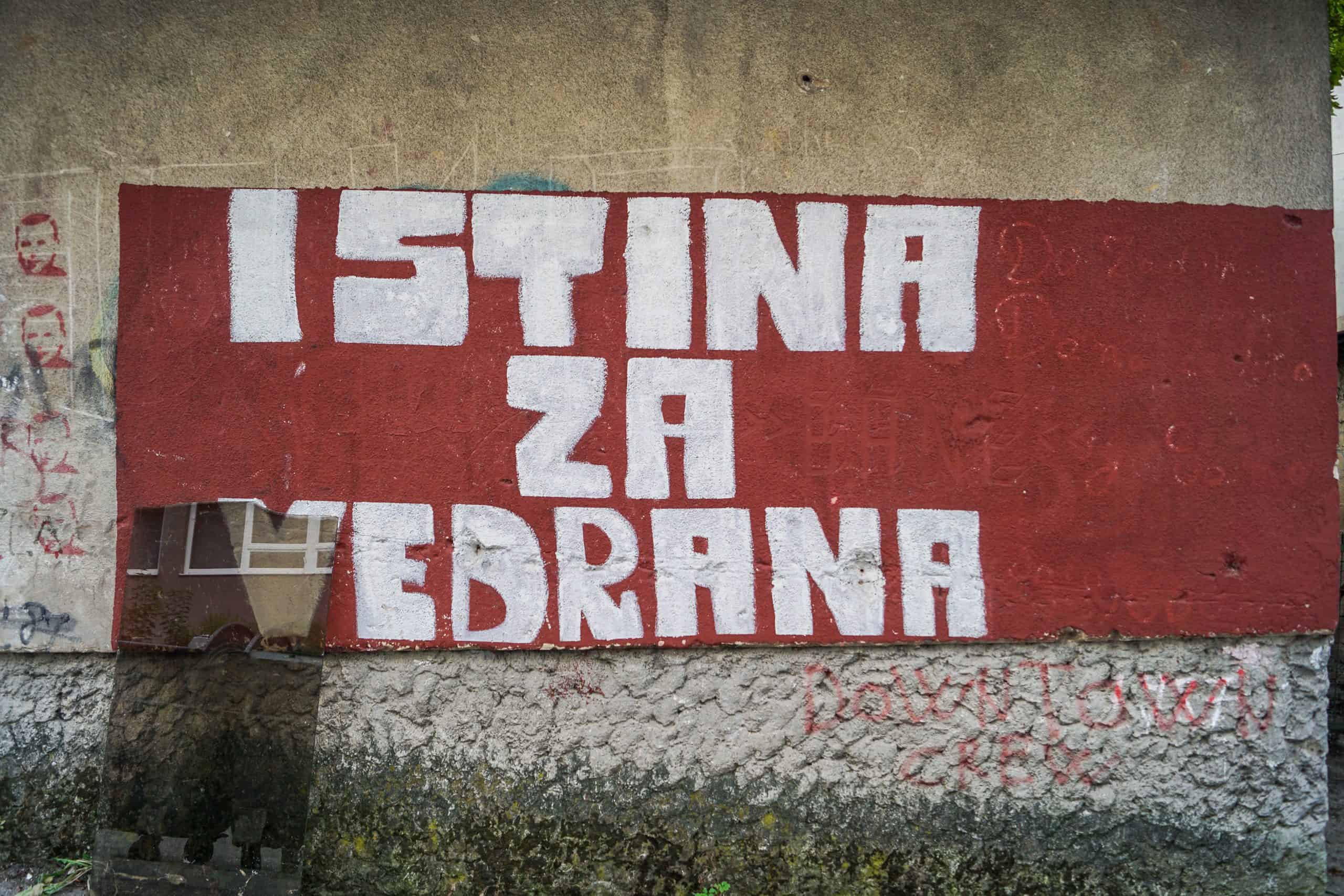 Op graffiti-tocht in het Bosnische Sarajevo
