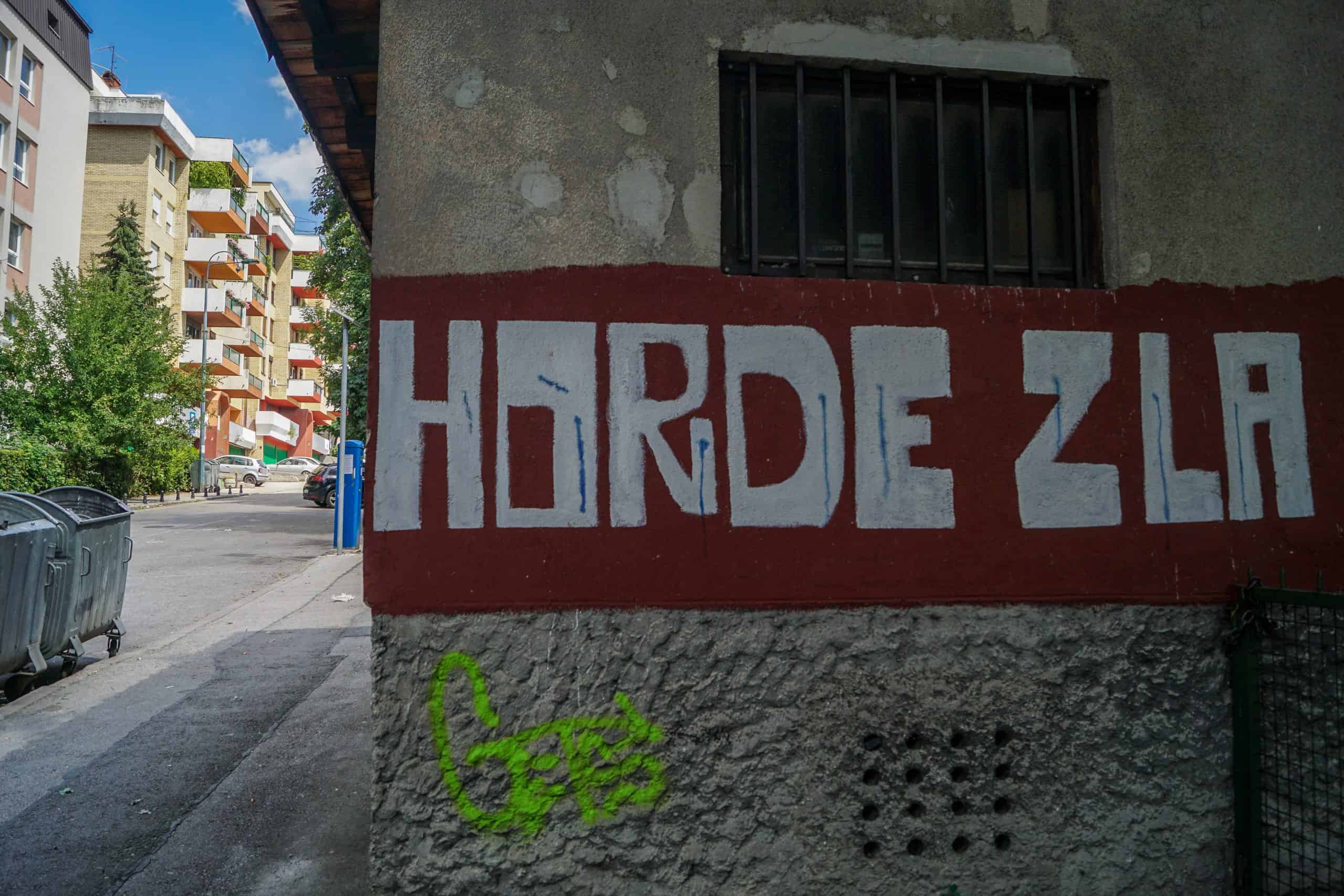 Op graffiti-tocht in het Bosnische Sarajevo