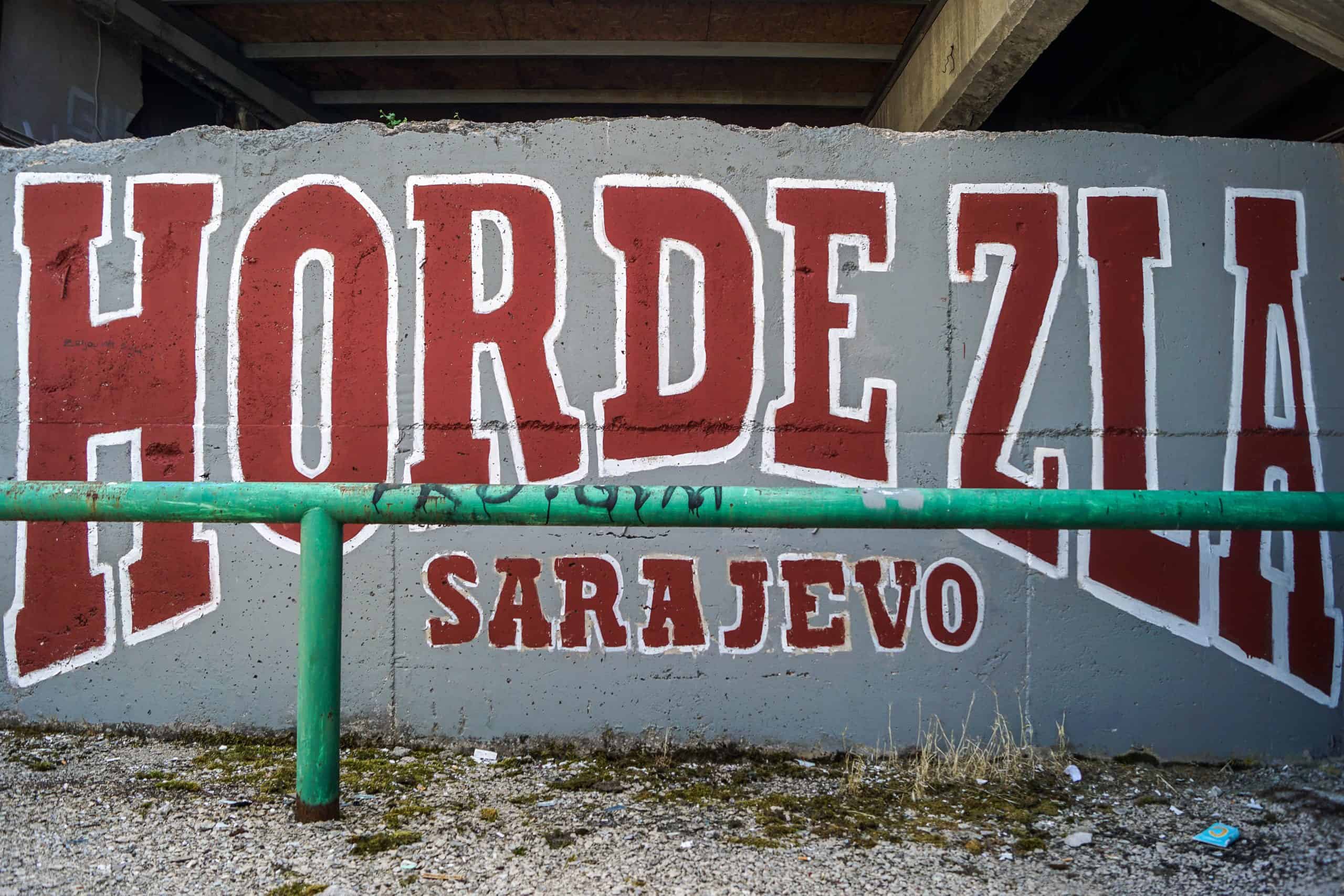 Op graffiti-tocht in het Bosnische Sarajevo